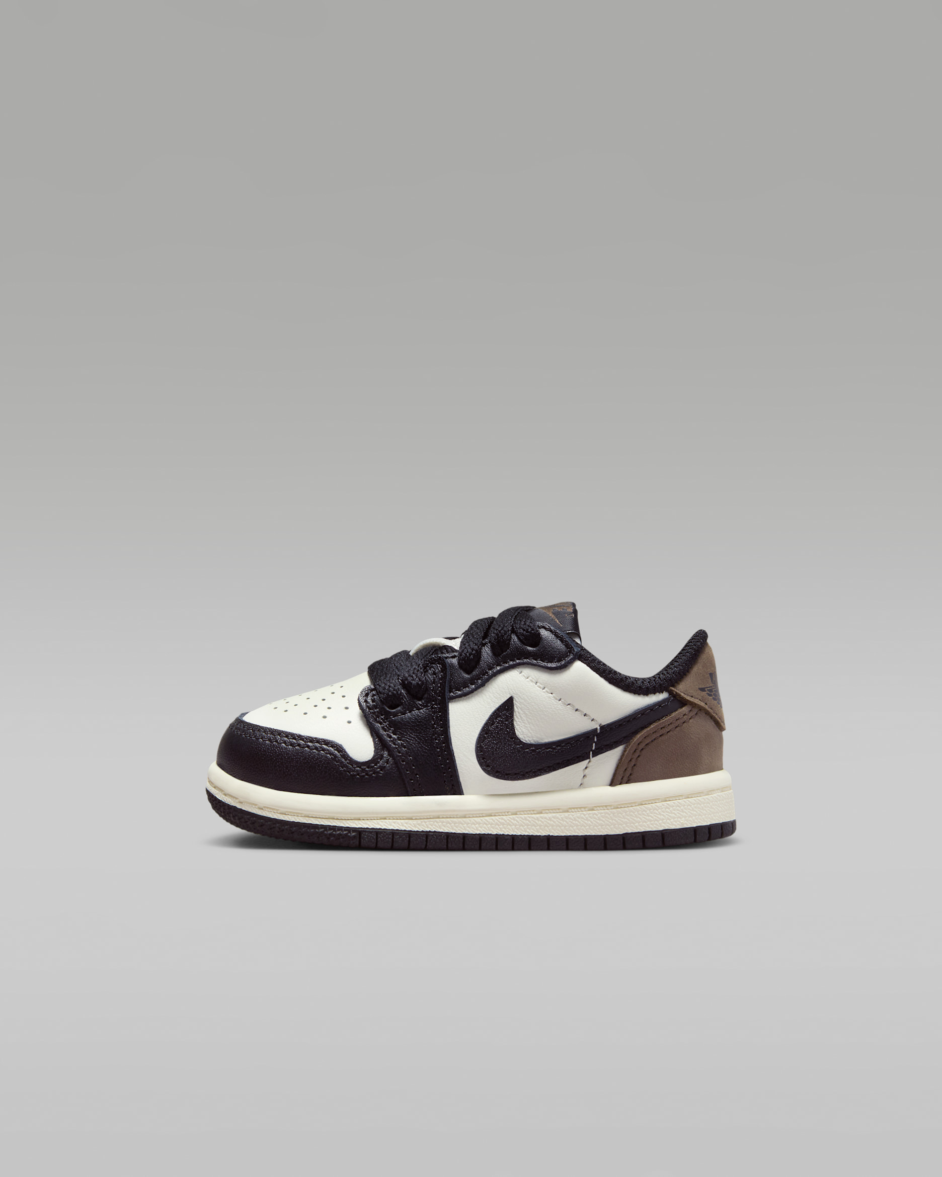 Jordan 1 Retro Low 'Mocha' Baby/Toddler Shoes - Sail/Dark Mocha/Black