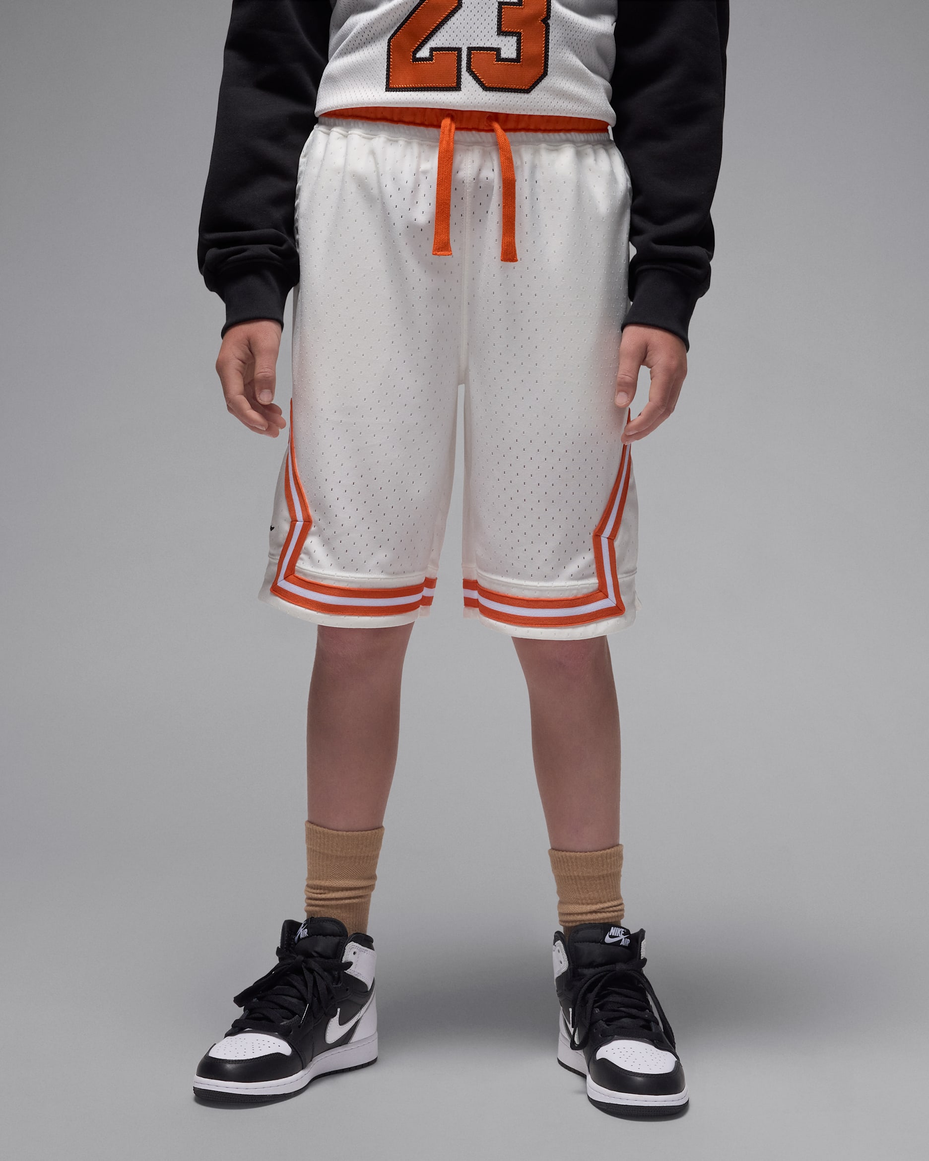 Jordan Sport Big Kids' Dri-FIT Diamond Shorts - Sail