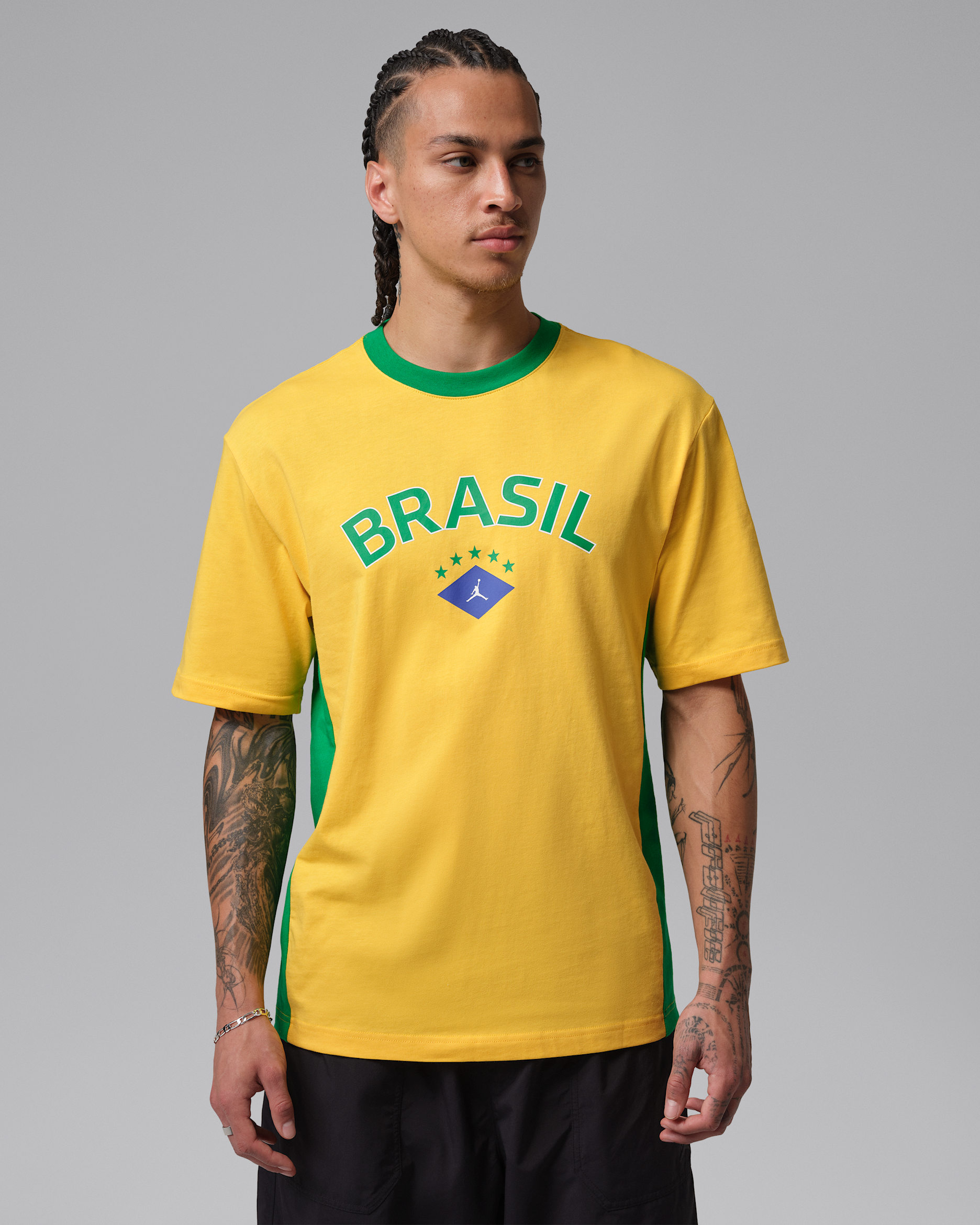 Air Jordan 85 T-Shirt mit Grafikprint (Herren) - Varsity Maize/Lucky Green