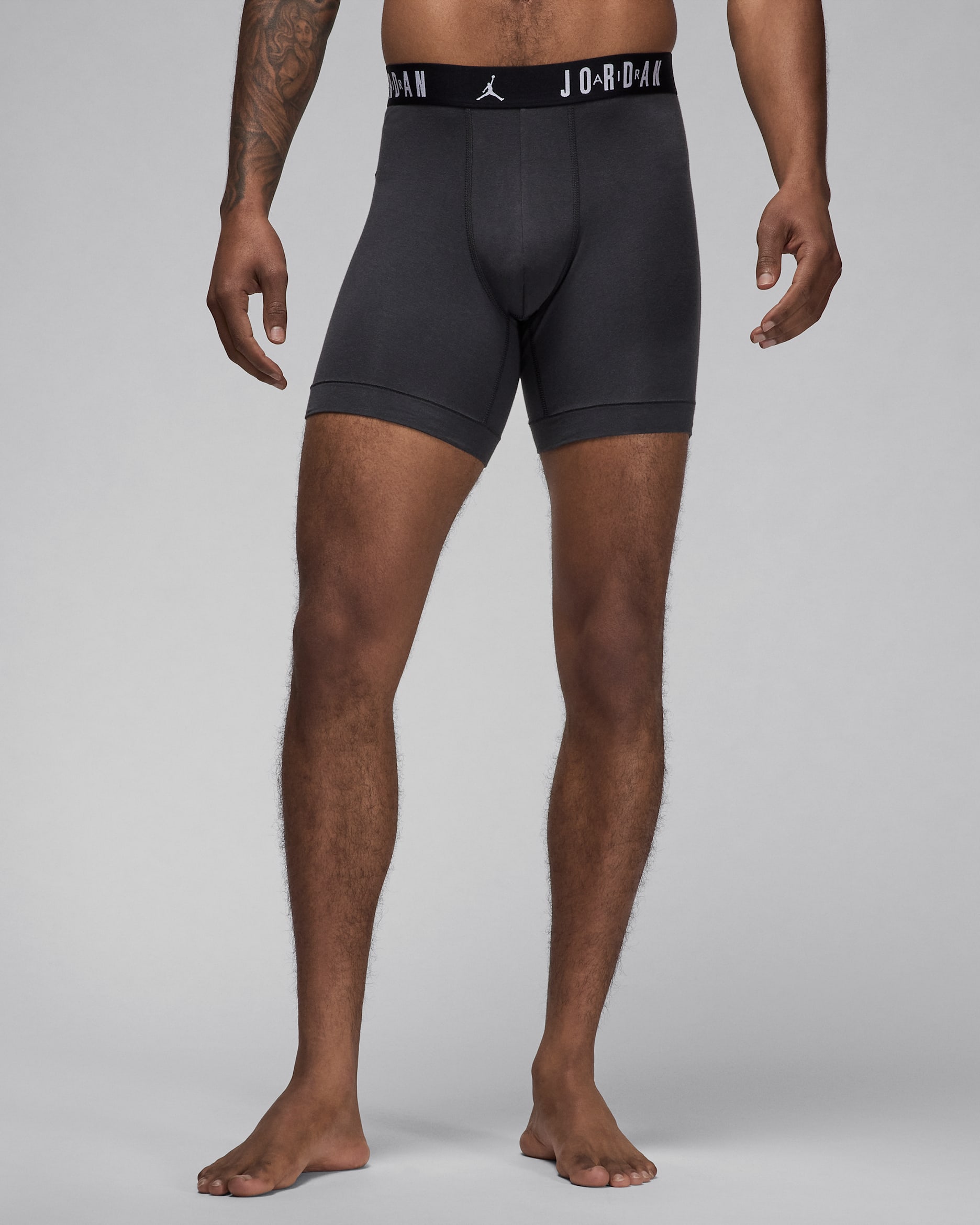 Ropa interior para hombre Flight Cotton Core (paquete de 3) - Gris humo oscuro