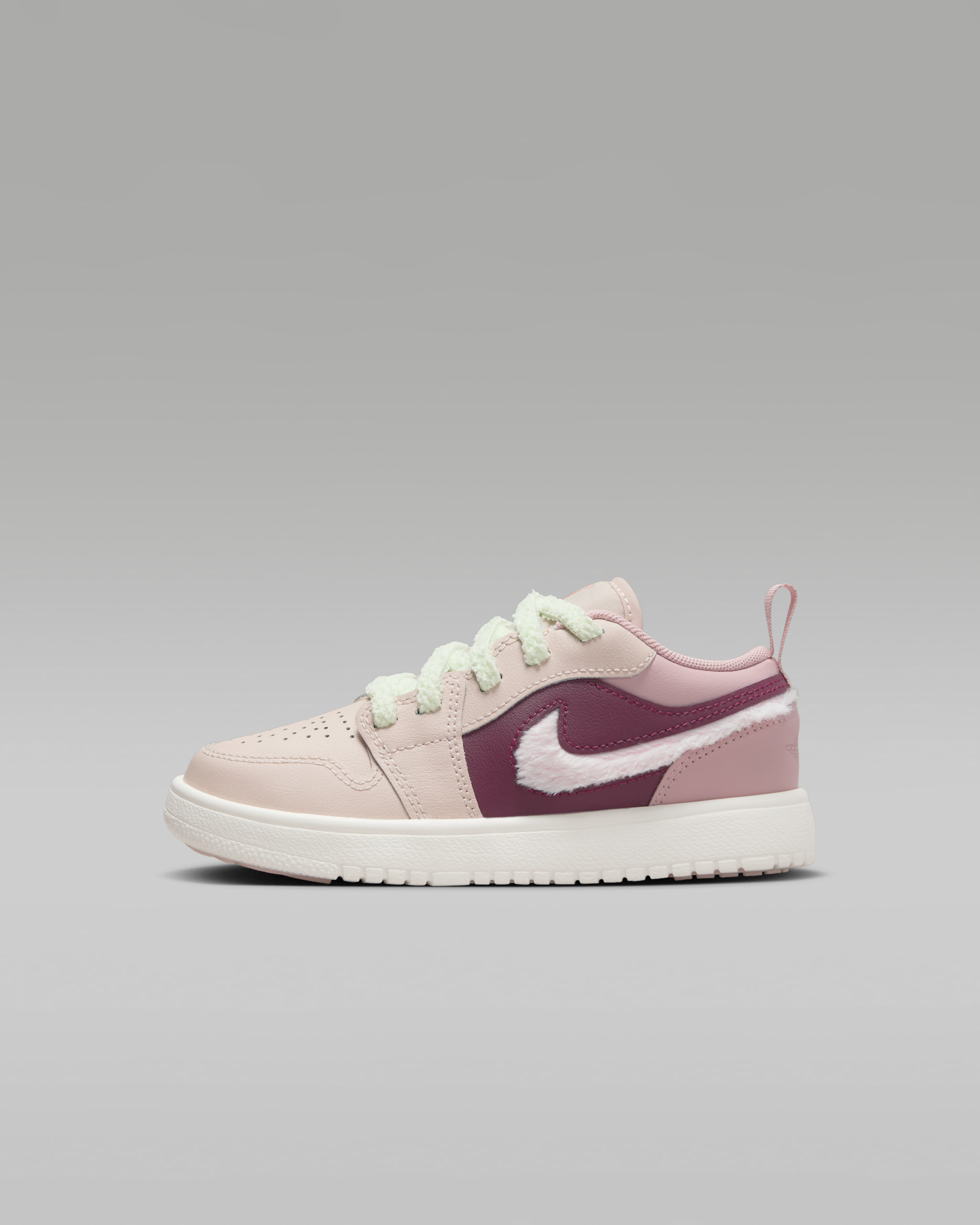 조던 1 로우 알트 SE 리틀키즈 신발 - 레전드 라이트 브라운/핑크 옥스퍼드/보르도/핑크 폼