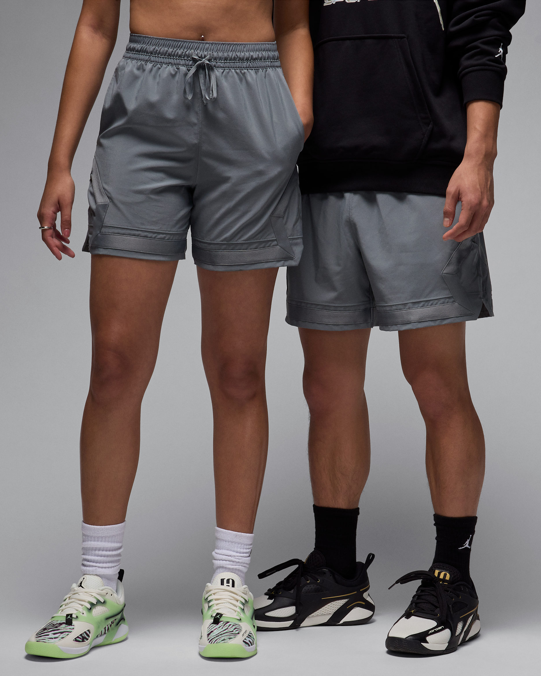 조던 스포츠 남성 드라이 핏 우븐 다이아몬드 쇼츠 - 스모크 그레이/스모크 그레이/스모크 그레이