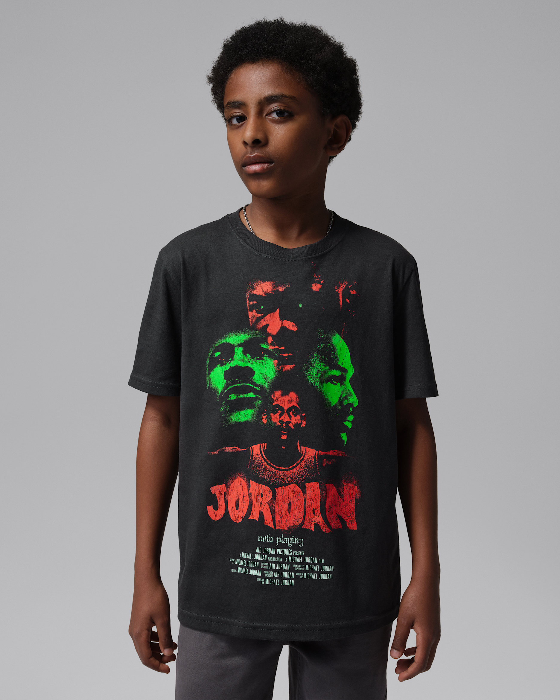 Jordan T-shirt met filmposter-graphic voor kids - Off Noir