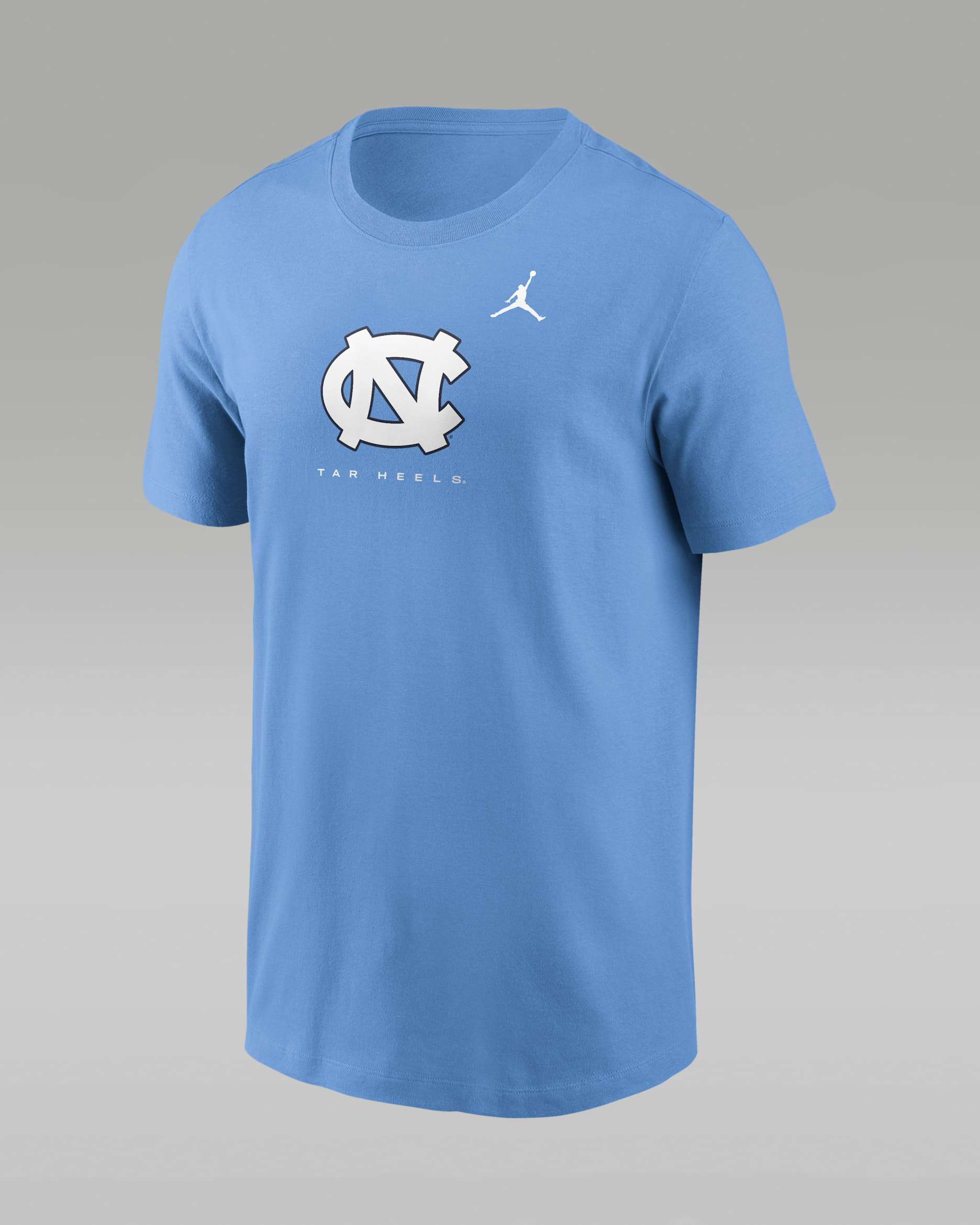 North Carolina Courtside Men's Jordan Brand Dri-FIT College T-Shirt - Light Blue
