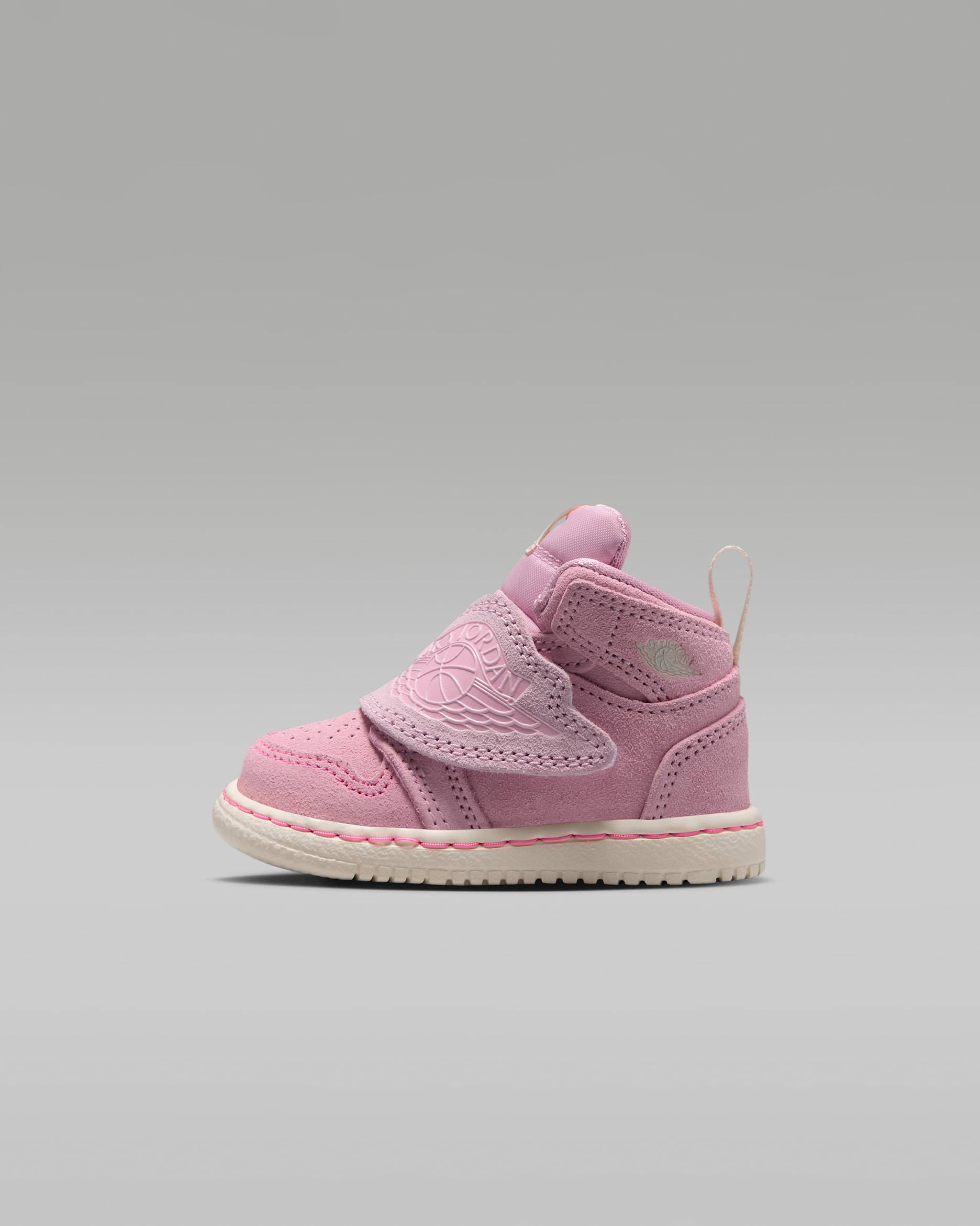 Sky Jordan 1 Bebek Ayakkabısı - Iced Carmine/Pink Foam/Coconut Milk/Anthracite