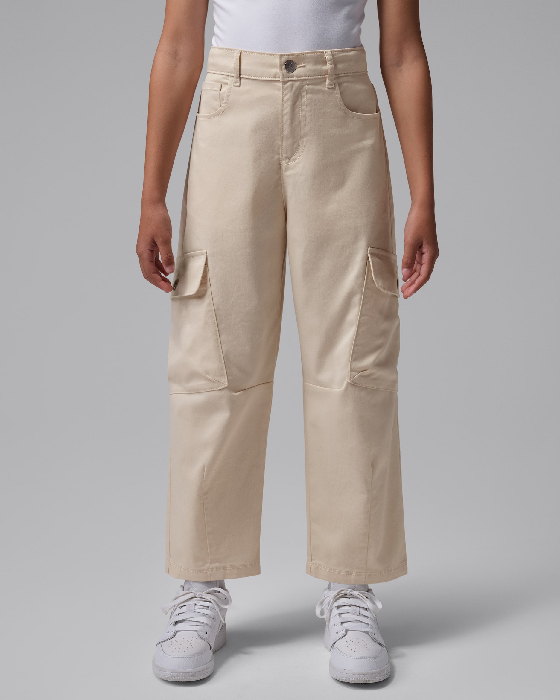 Pantaloni barrel Brooklyn Jordan – Ragazzo/a - Pearl White