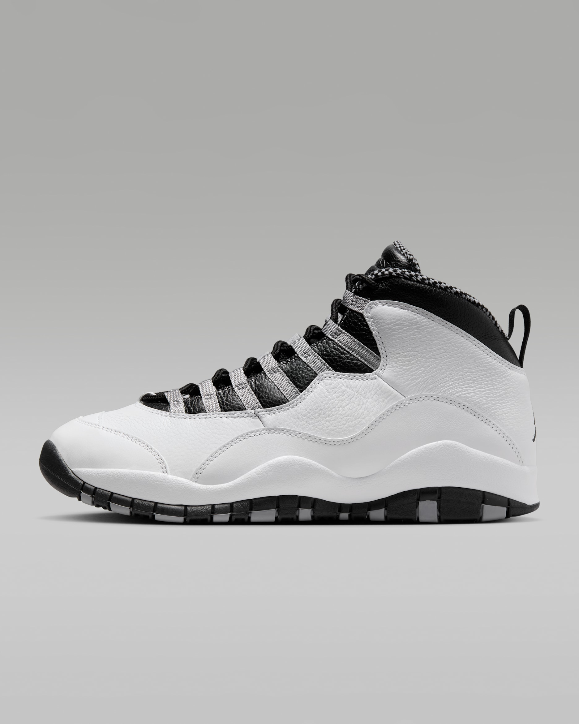 Air Jordan 10 Retro 'Light Steel Grey' Men's Shoe - White/Light Steel Grey/Dark Powder Blue/Black