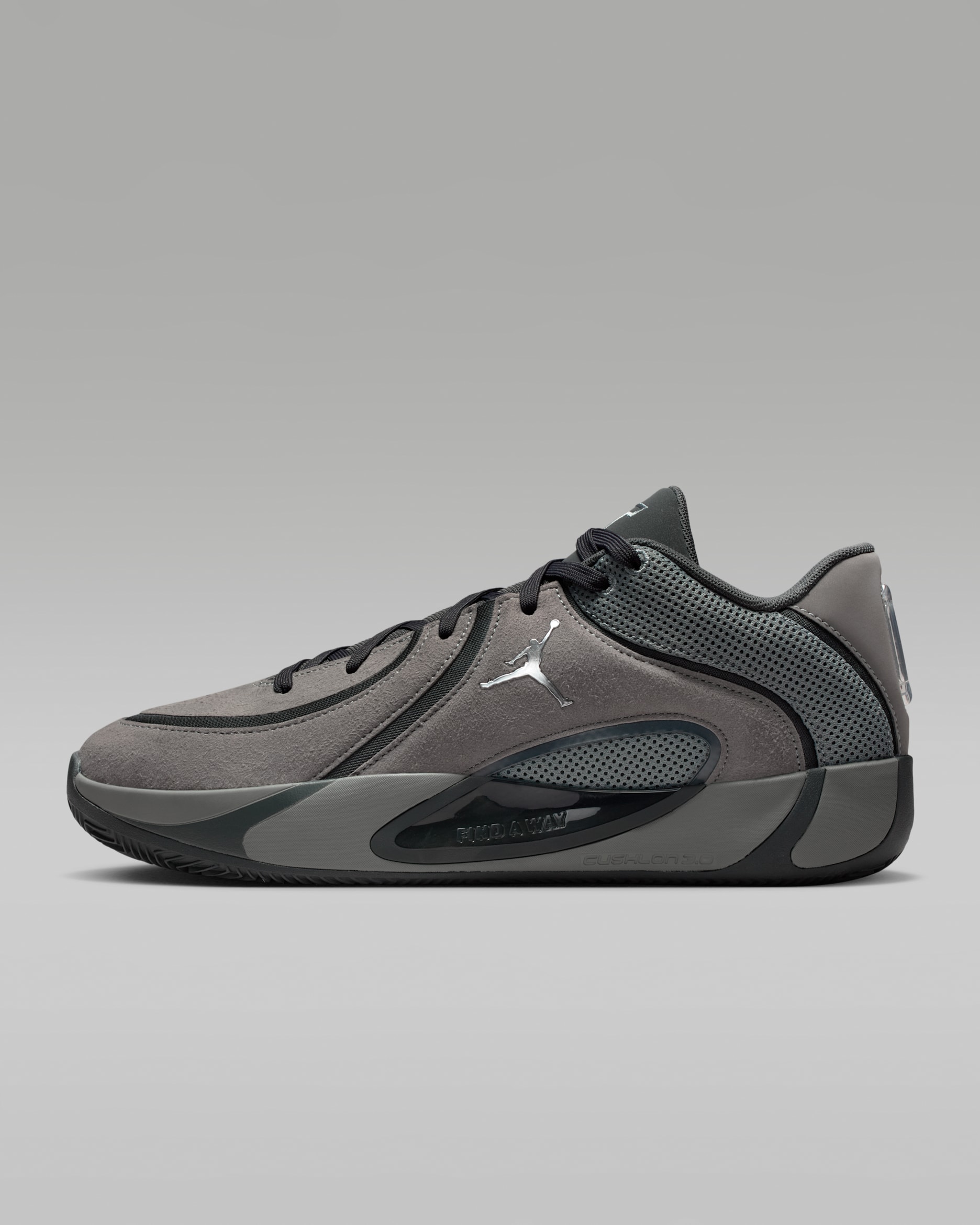 รองเท้าบาสเก็ตบอล Tatum 4 PF - Smoke Grey/Anthracite/Racer Blue/Metallic Silver