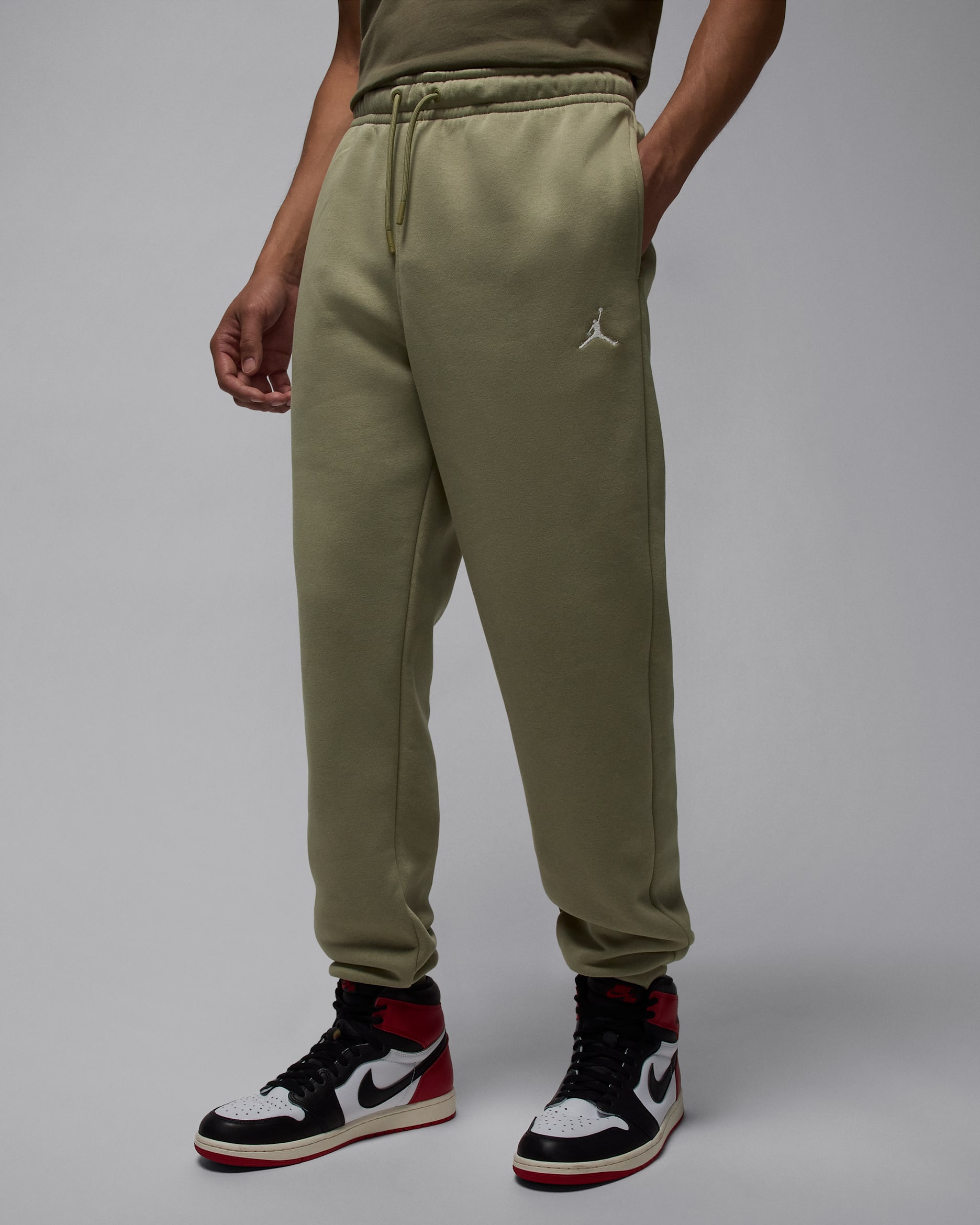 Jordan Brooklyn Fleece Men's Pants - Medium Khaki/Sail