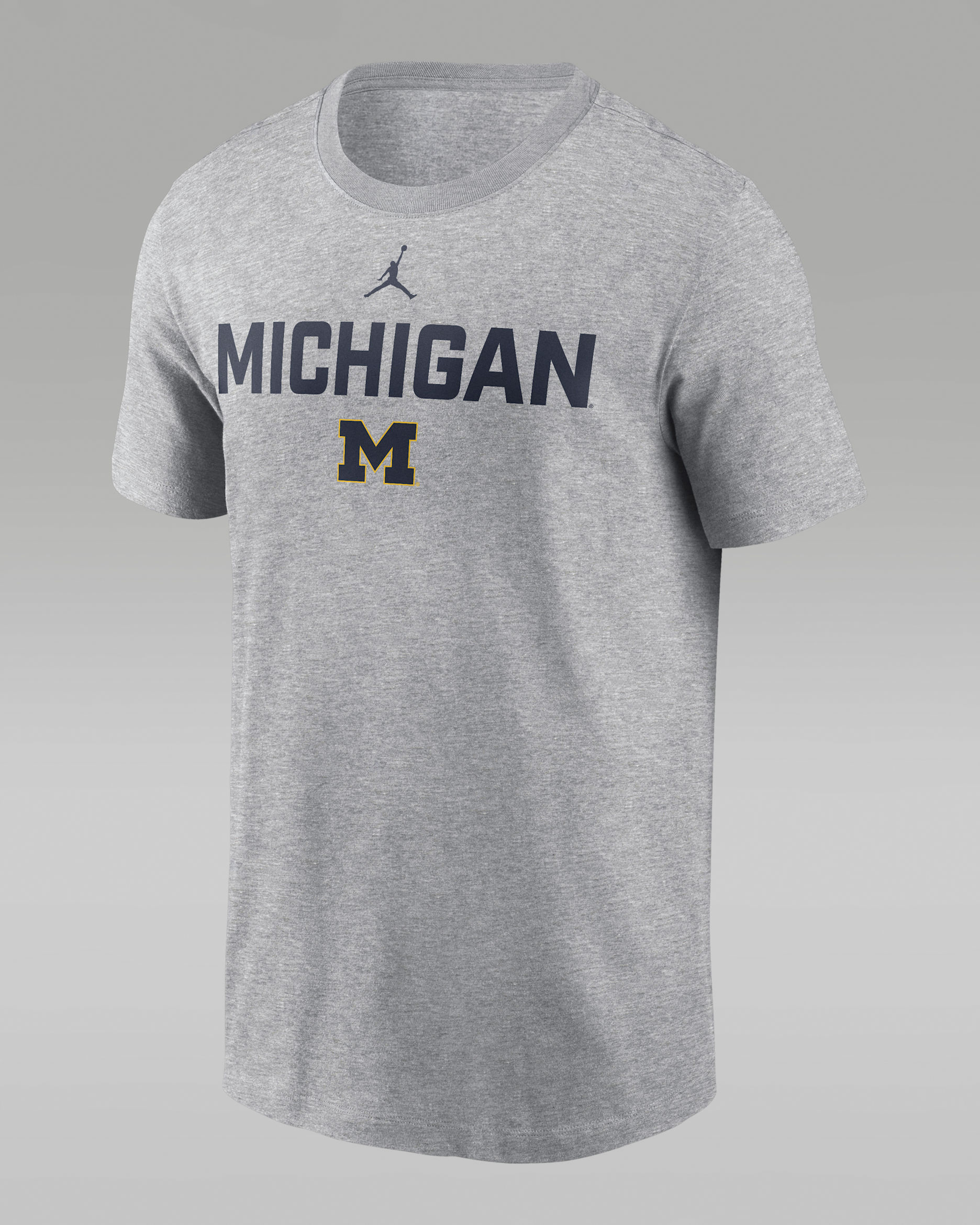 Michigan Campus 2-Hit Men's Nike College T-Shirt - Grey