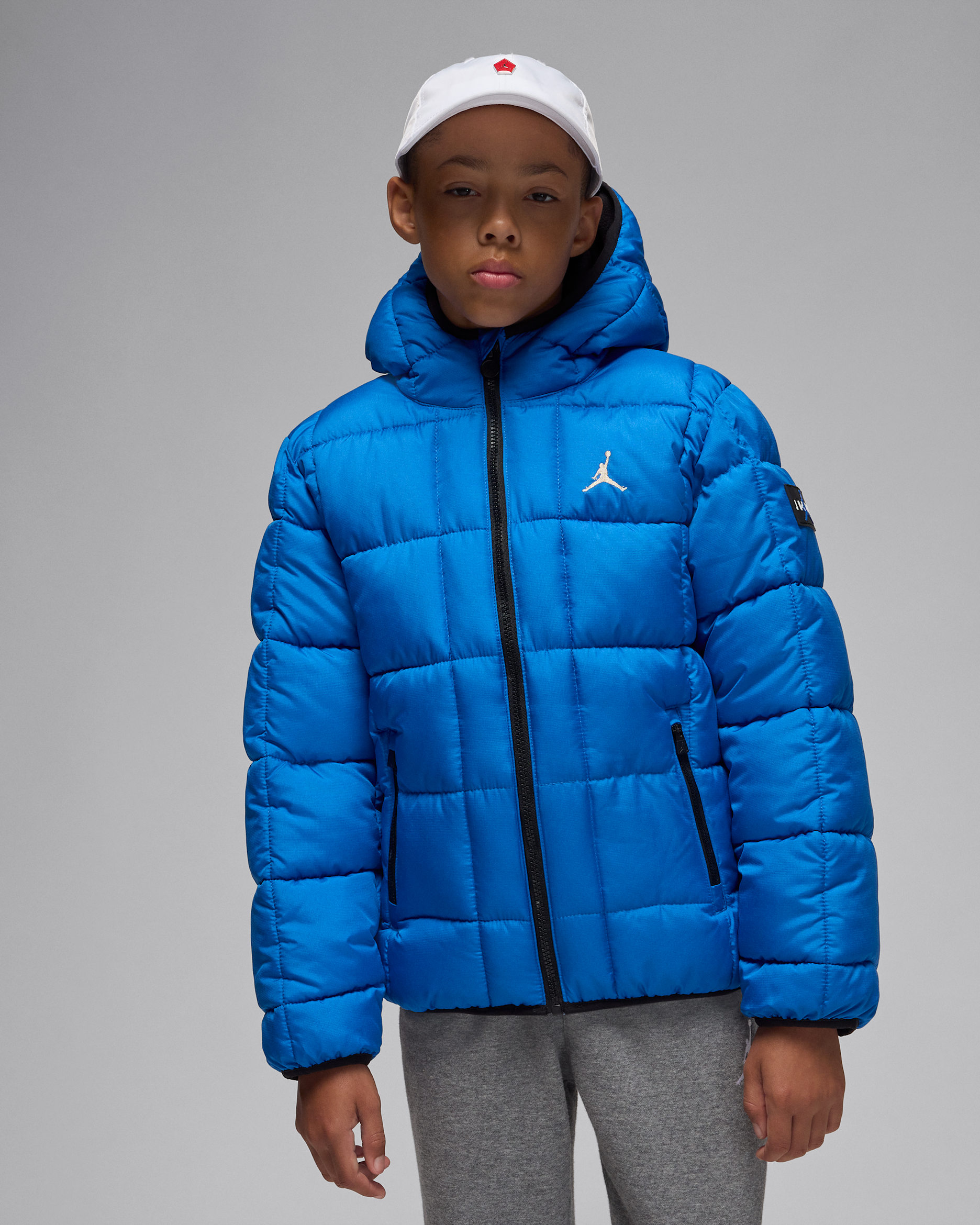 Jordan Big Kids' Essential Midweight Puffer - Sport Blue