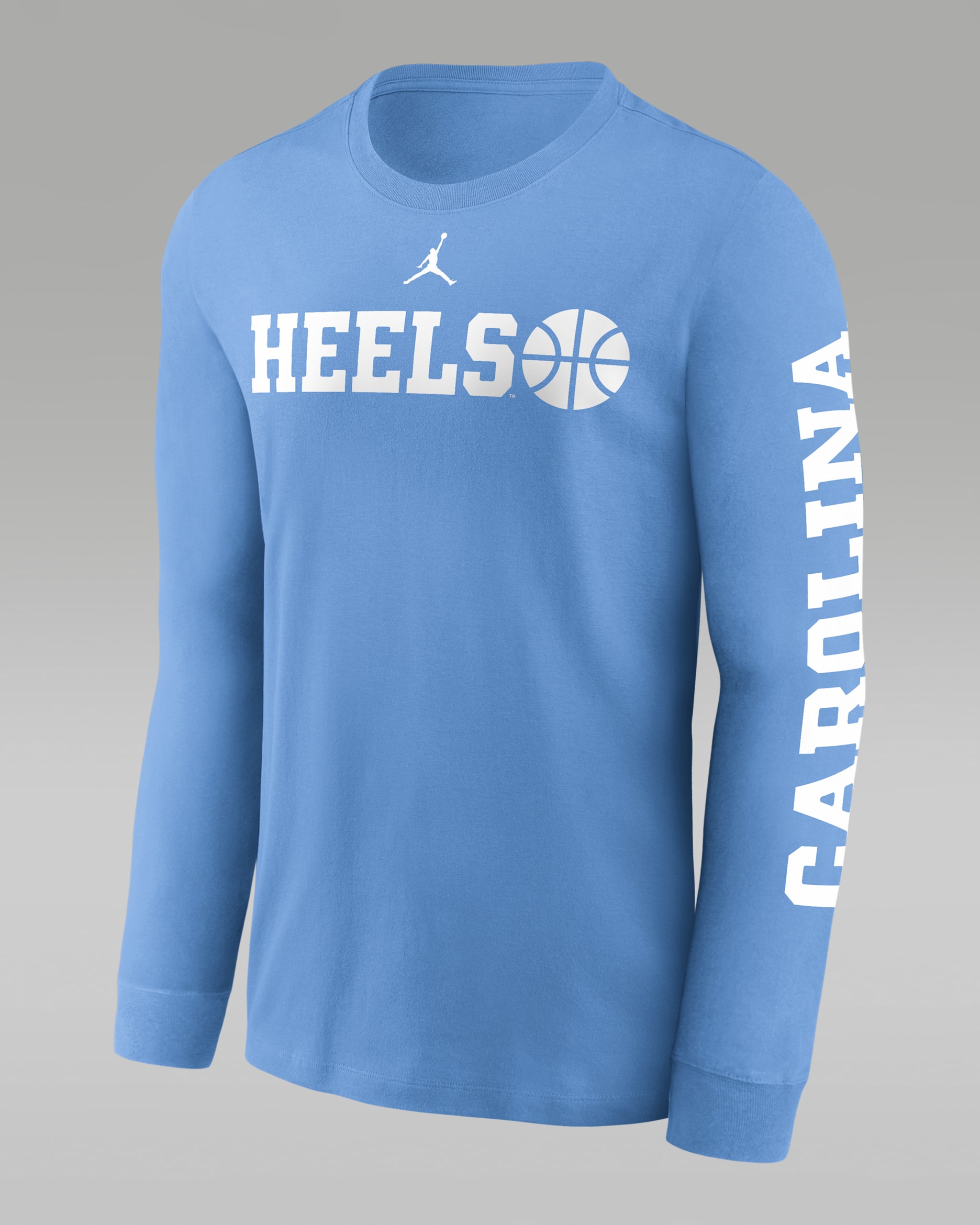 North Carolina Tar Heels Basketball Icon Men's Jordan College Long-Sleeve T-Shirt - Valor Blue