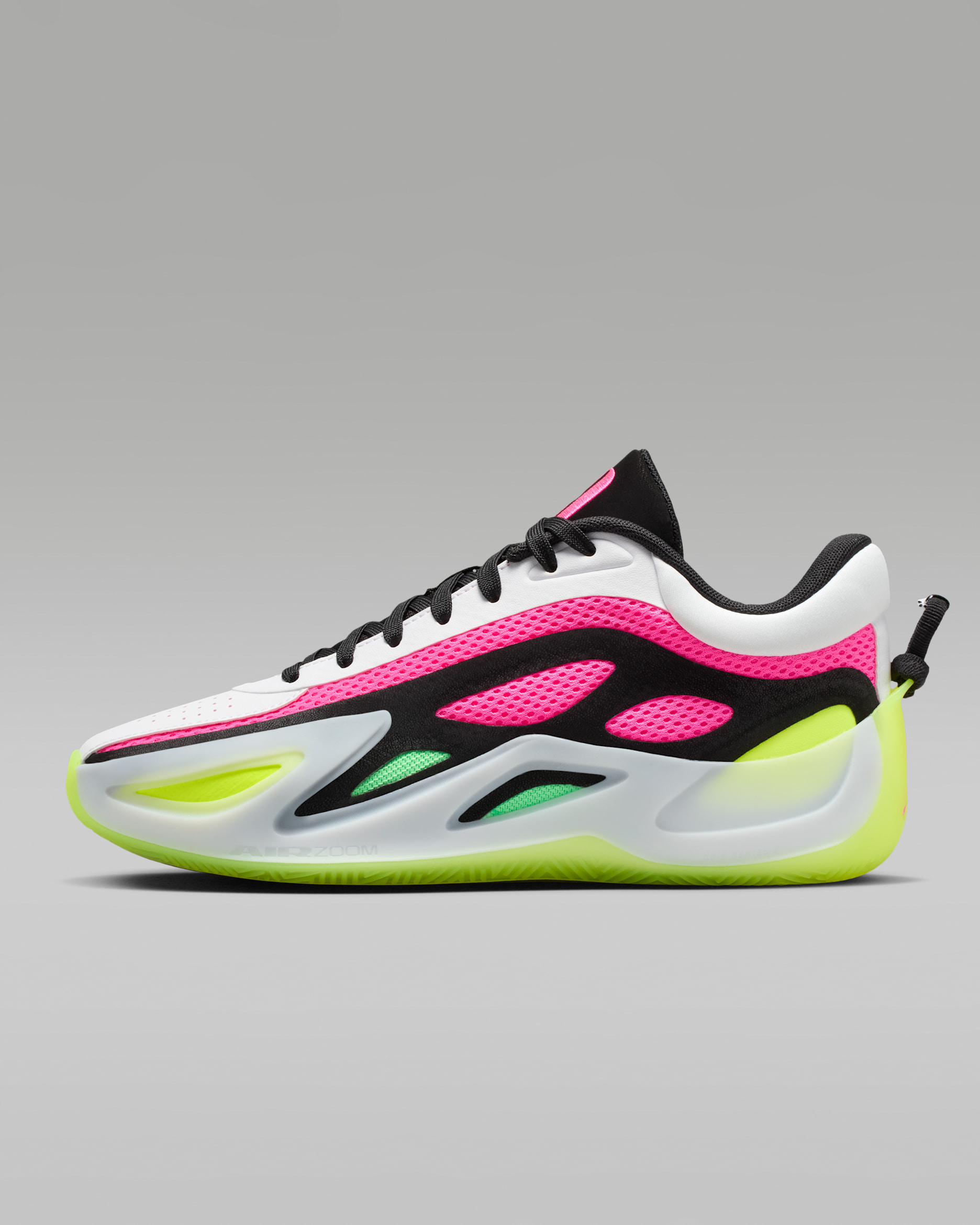 Jordan Heir Series 2 Women's Basketball Shoes - White/Black/Light Lucid Green/Pink Blast