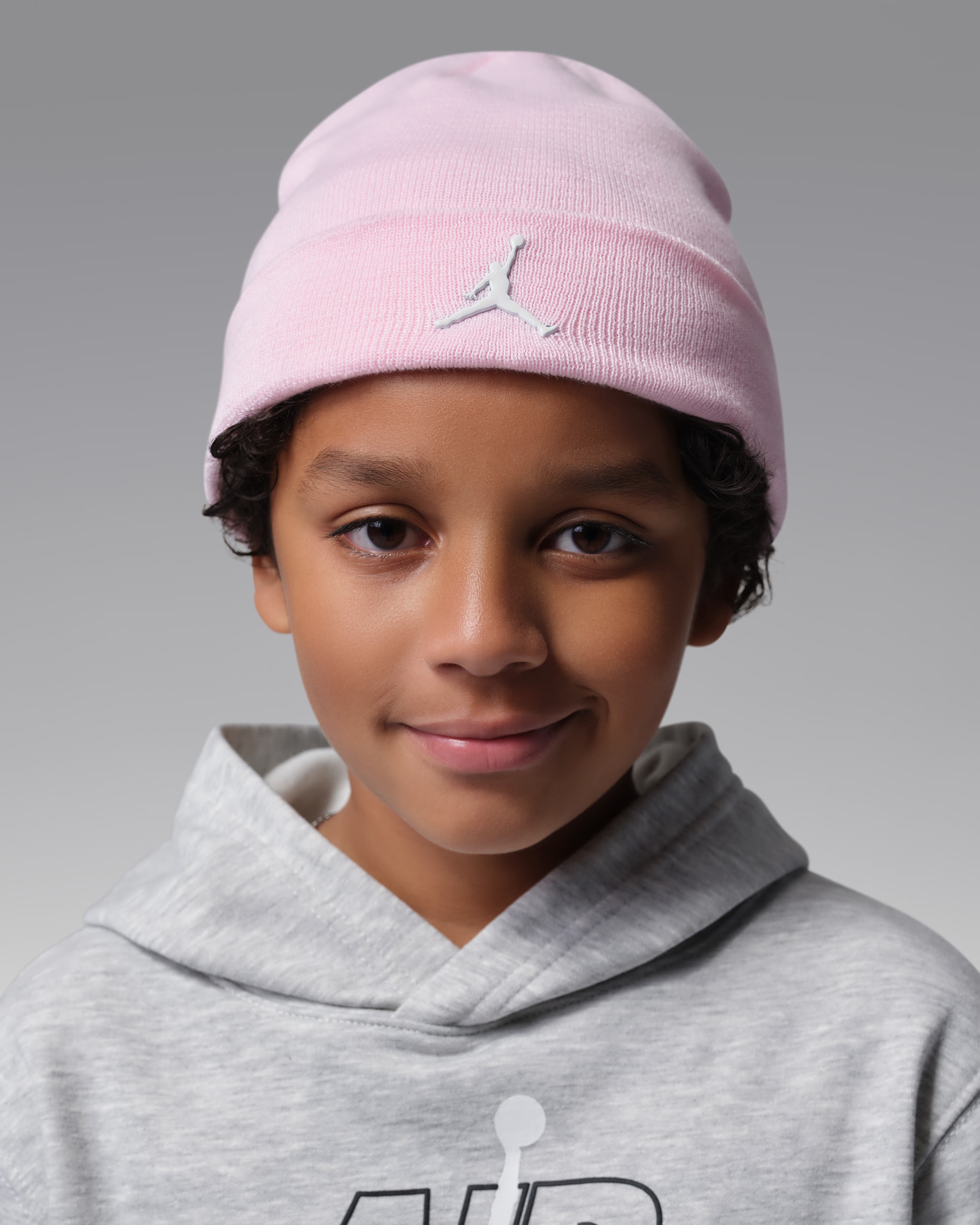 Jordan Big Kids' Cuffed Beanie - Pink Foam