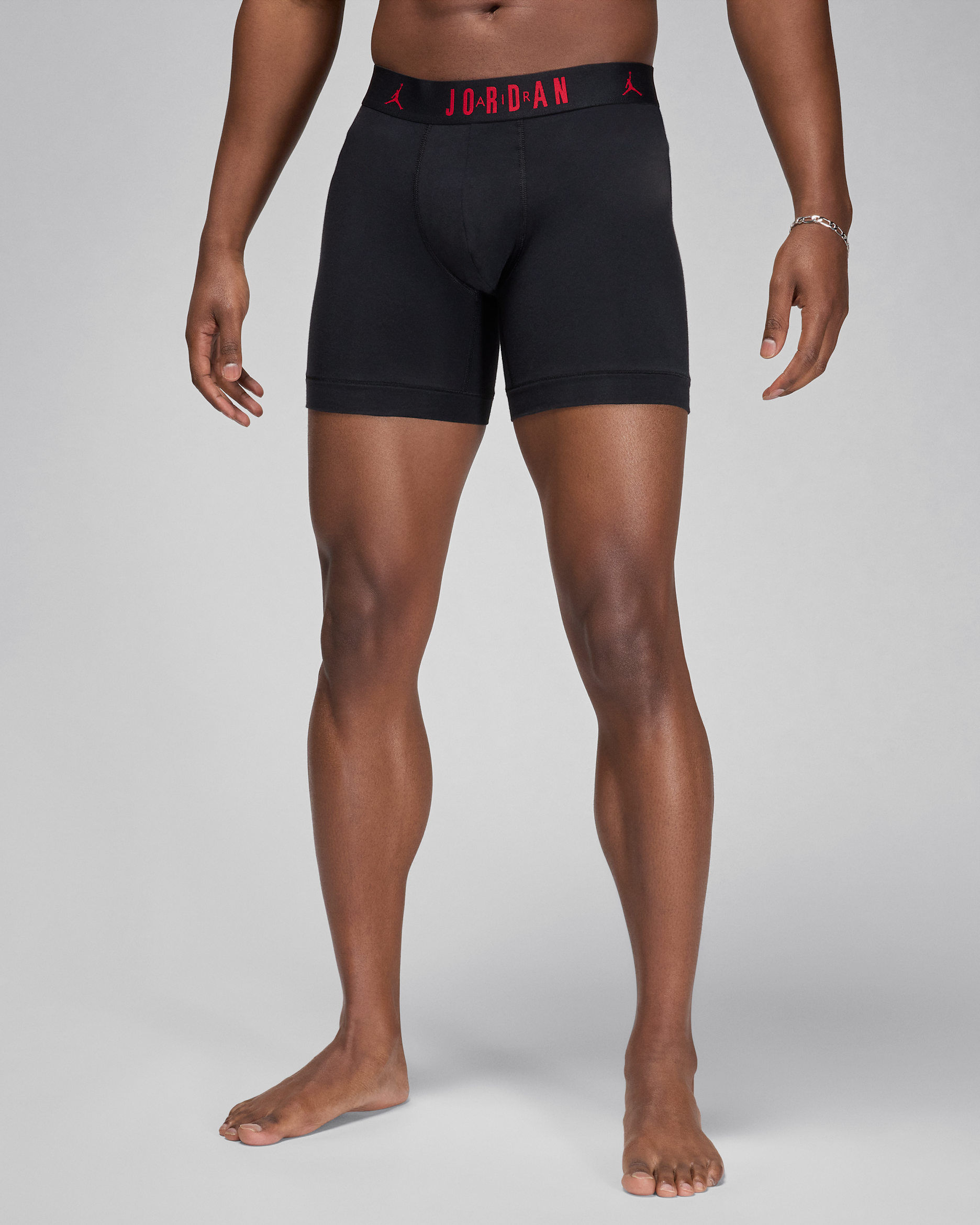 Jordan Men's Flight Cotton Core Boxer Briefs (3-Pack) - Black