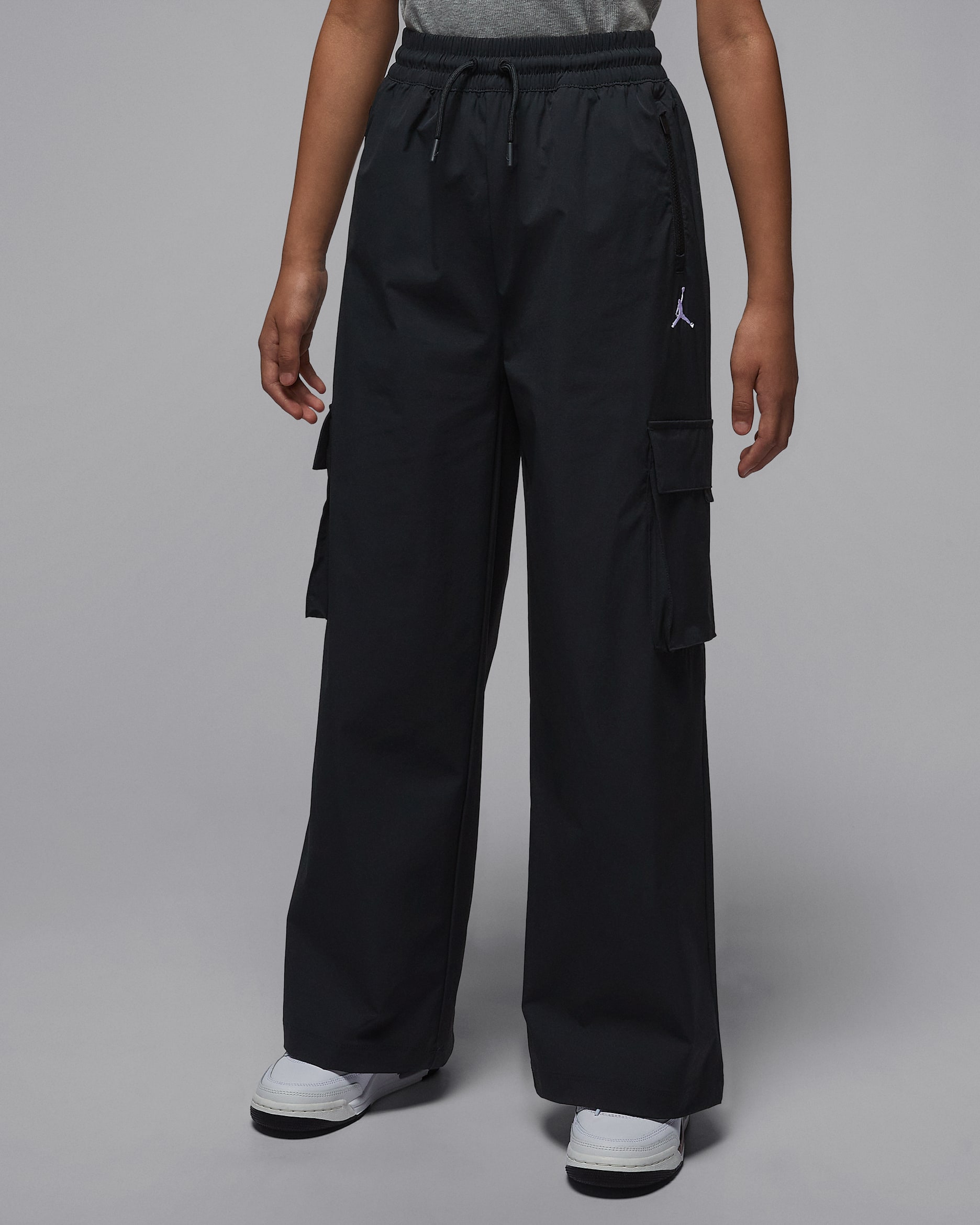 Jordan Older Kids' Post Up Open Cargo Trousers - Black