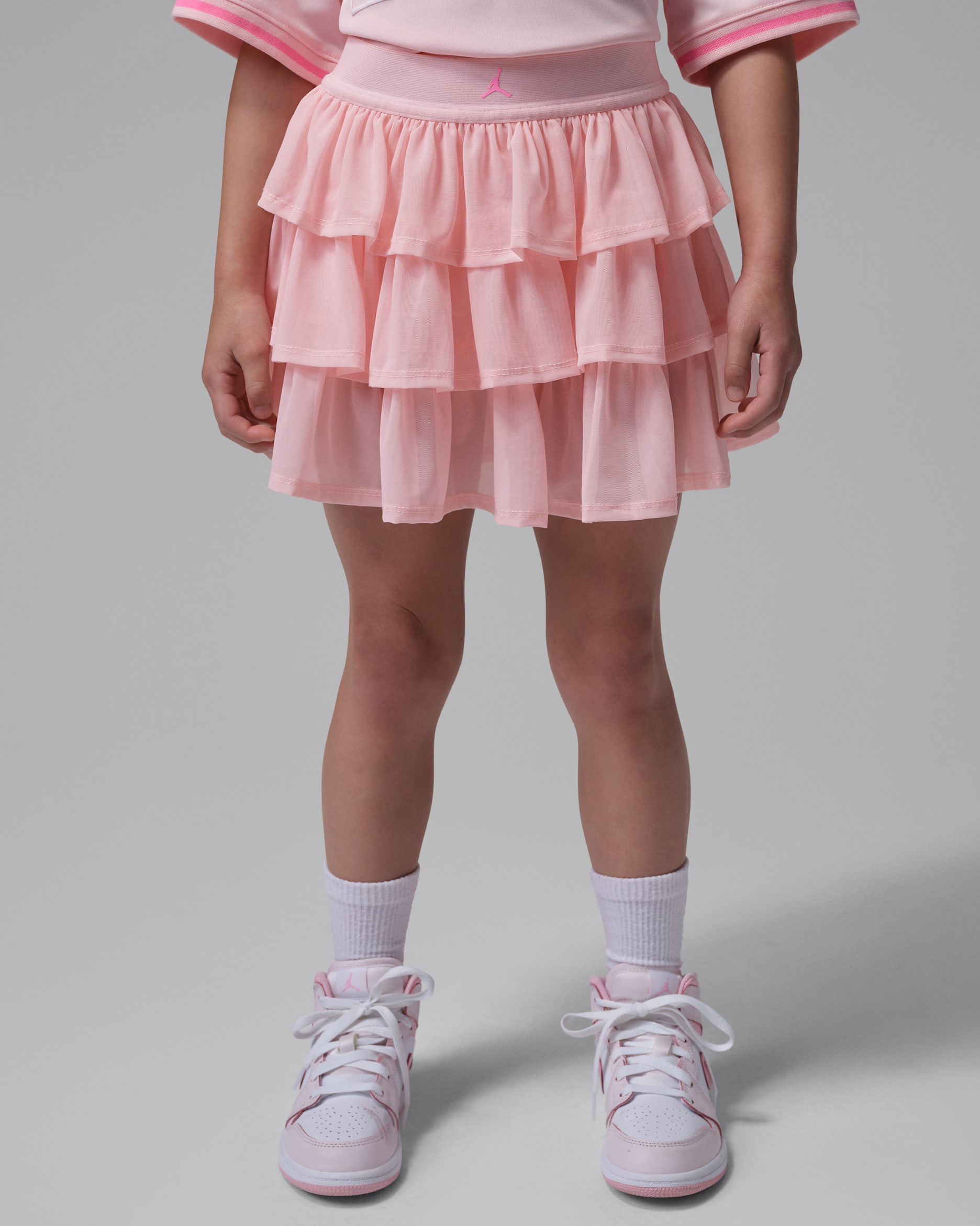 Skort de tul para niñas talla pequeña Jordan Secret Diary - Flor rosa
