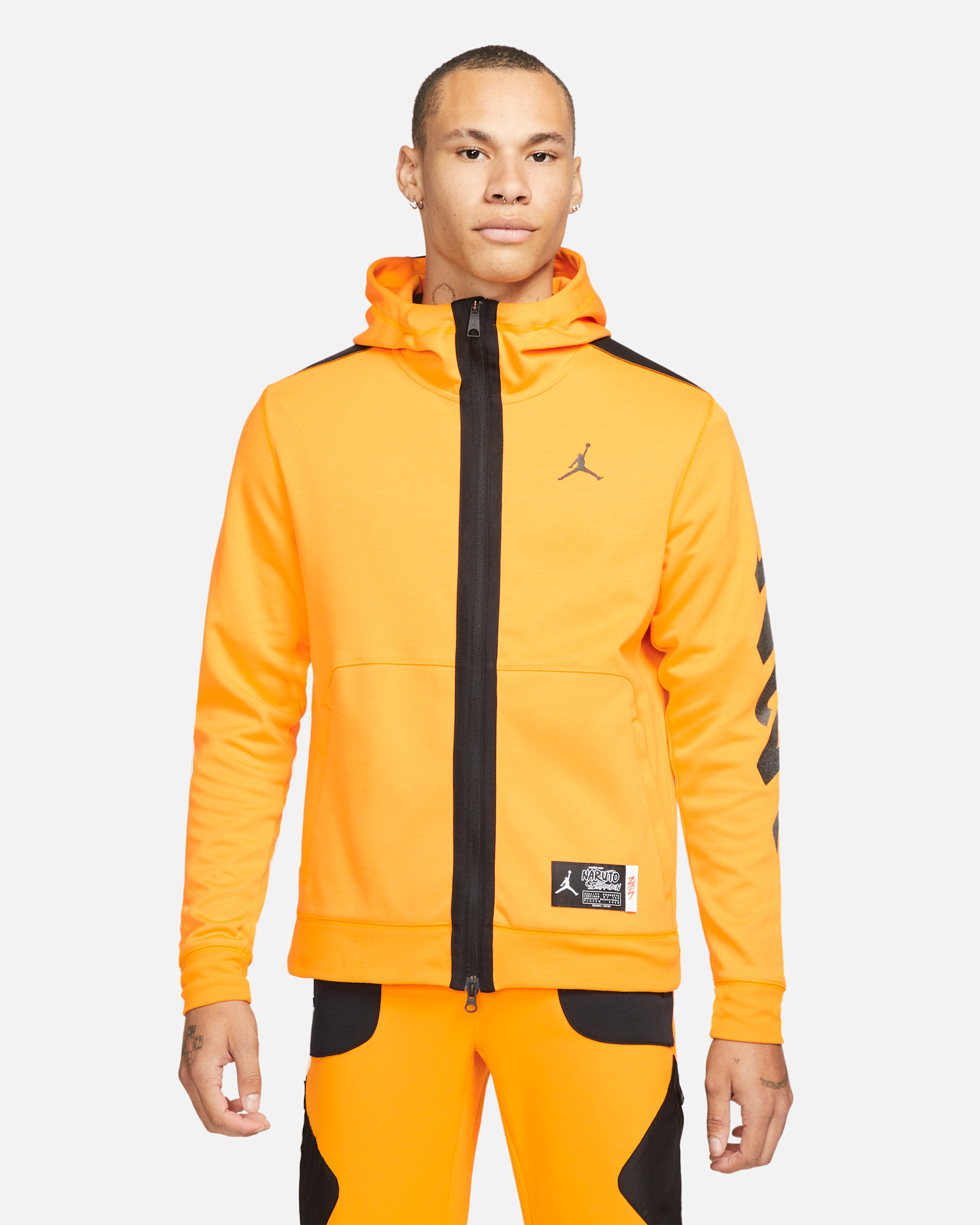 Jordan x Zion Men's Full-Zip Top - Black/Orange Peel