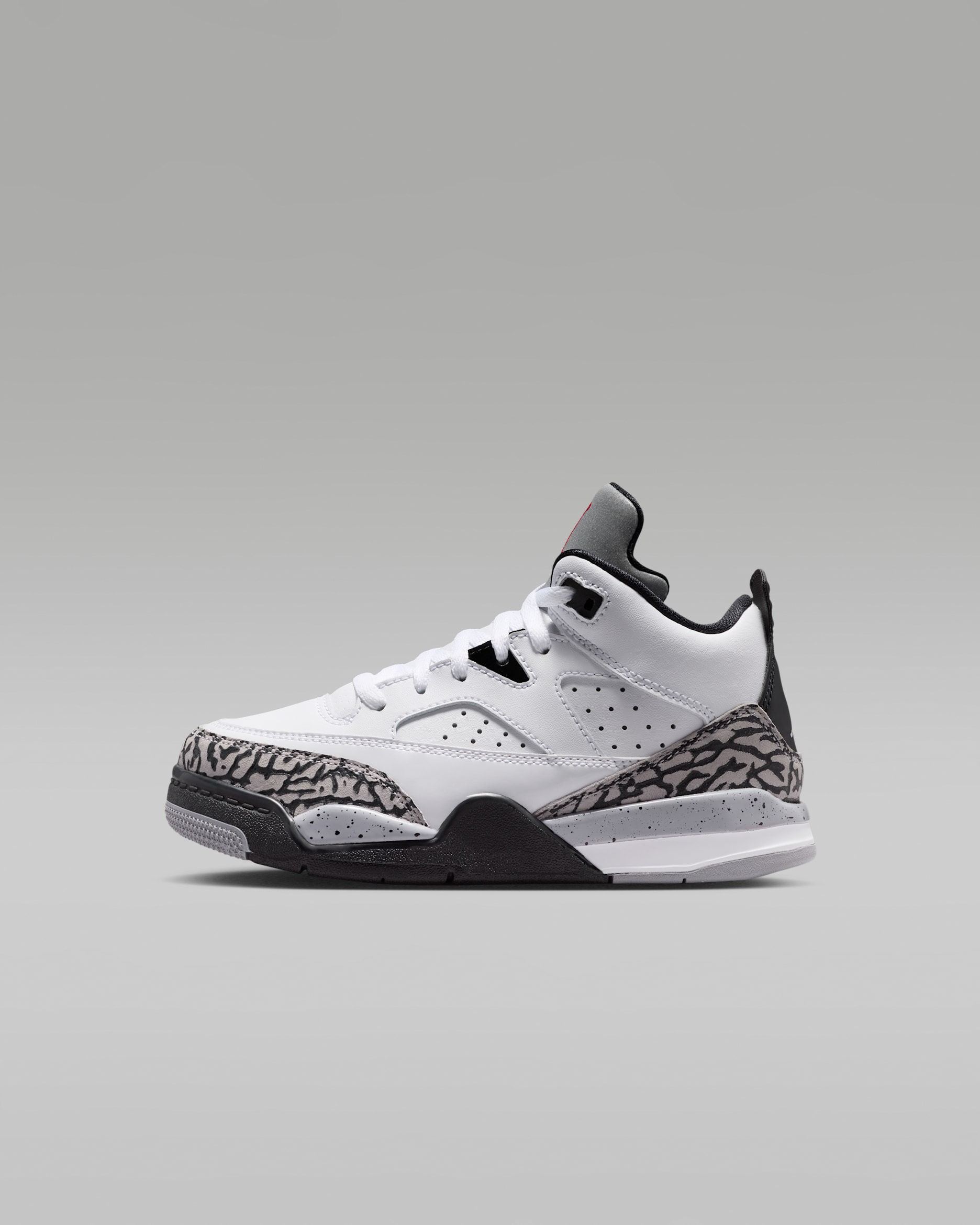 Jordan Son of Mars Low sko til små barn - Hvit/Svart/Cement Grey/Gym Red