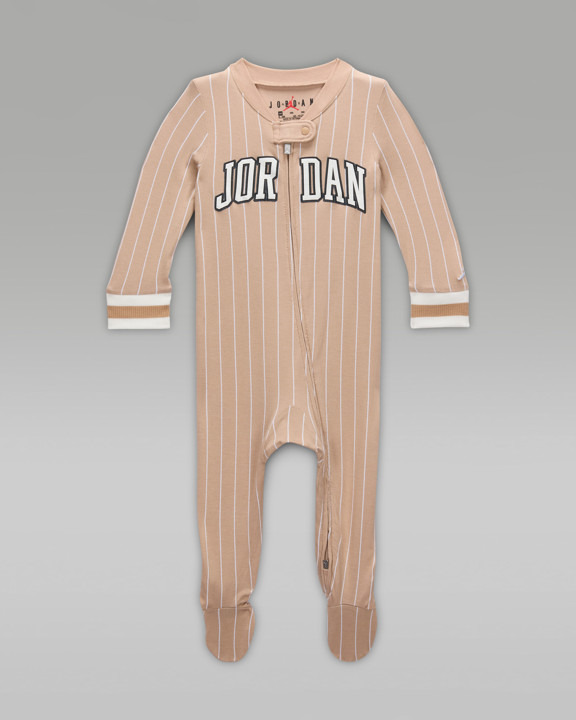 Jordan Baby (0-9M) 23 Jersey Footed Coverall - Hemp