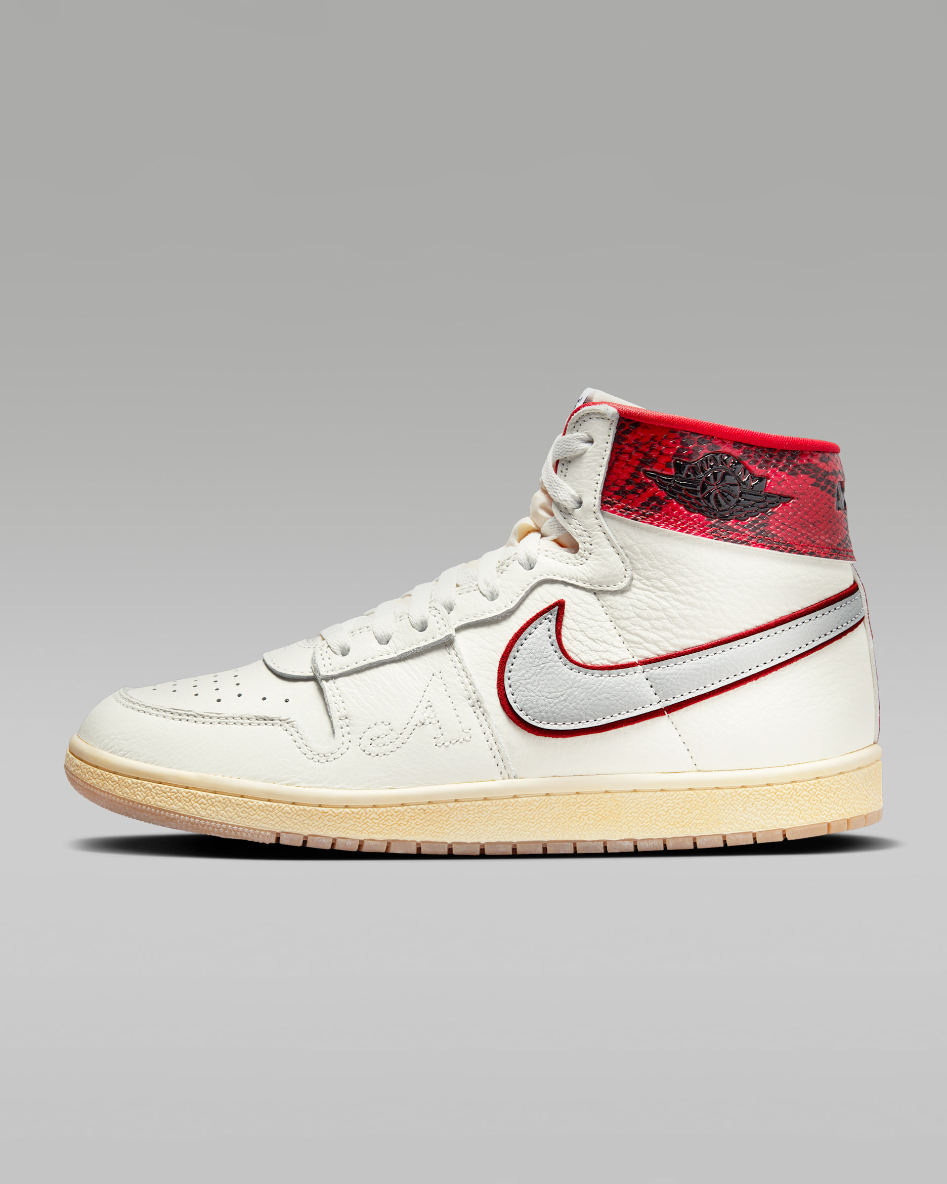 Jordan Air Ship PE SP Men's Shoes - Sail/University Red/Metallic Platinum/Black