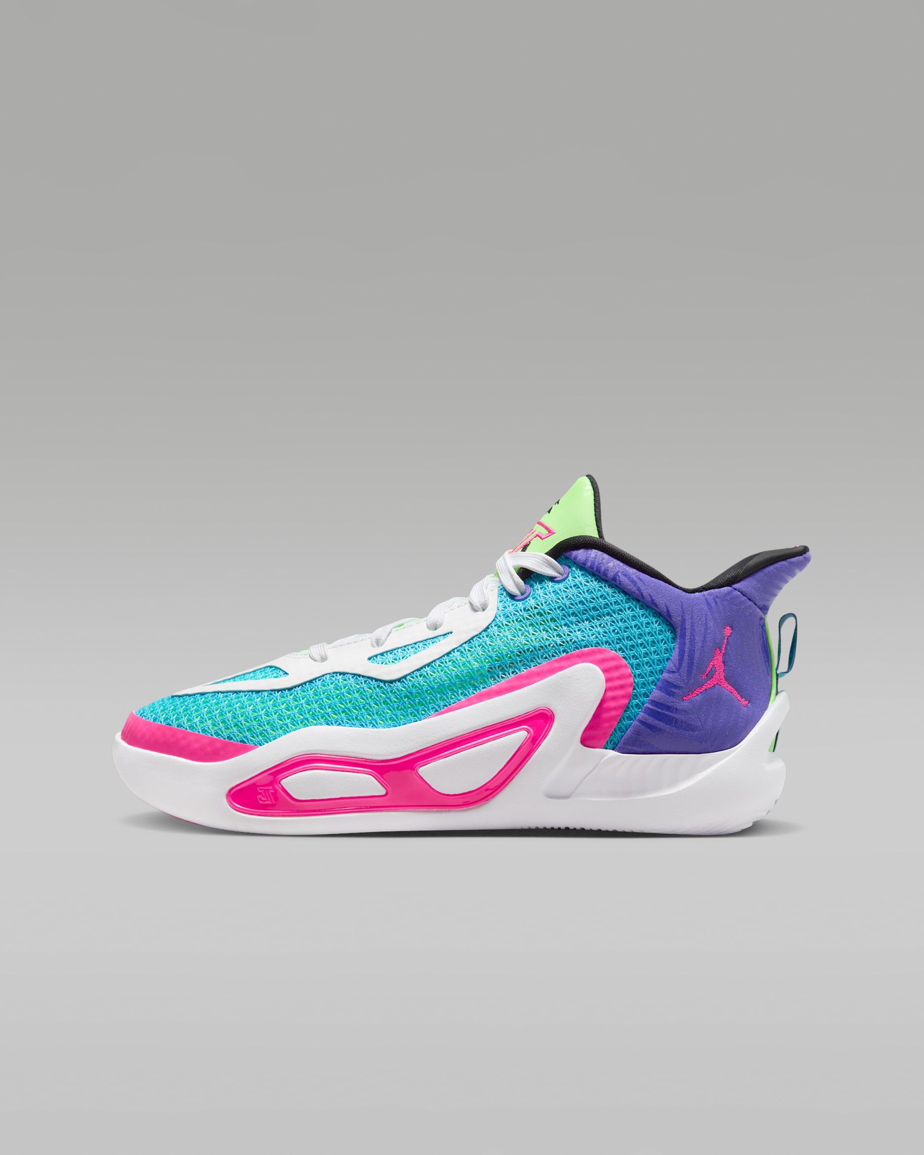 Tatum 1 Older Kids' Basketball Shoes - Lagoon Pulse/Psychic Purple/White/Pink Blast