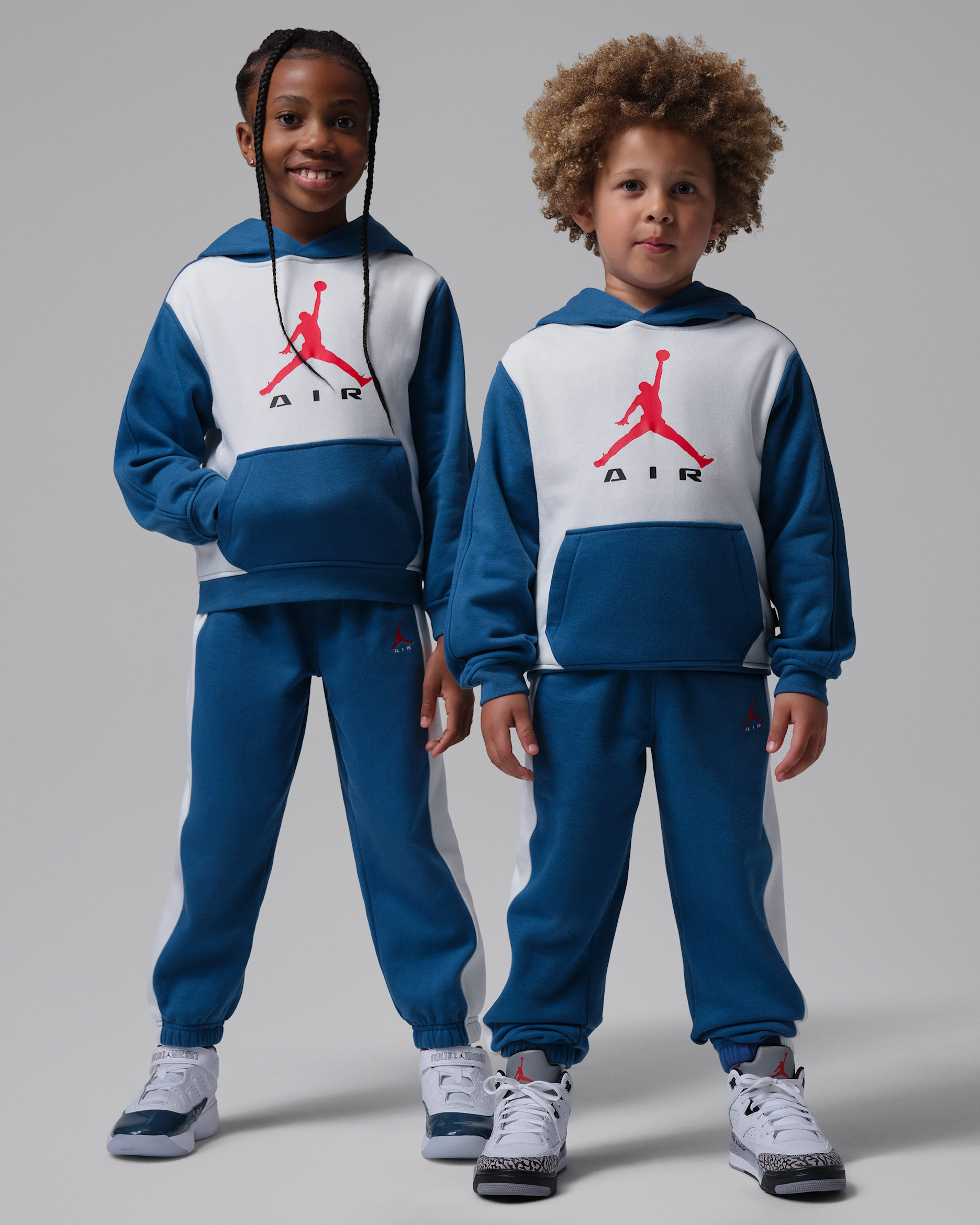Jordan Younger Kids' Air 2-Piece Pullover Hoodie Set - True Blue