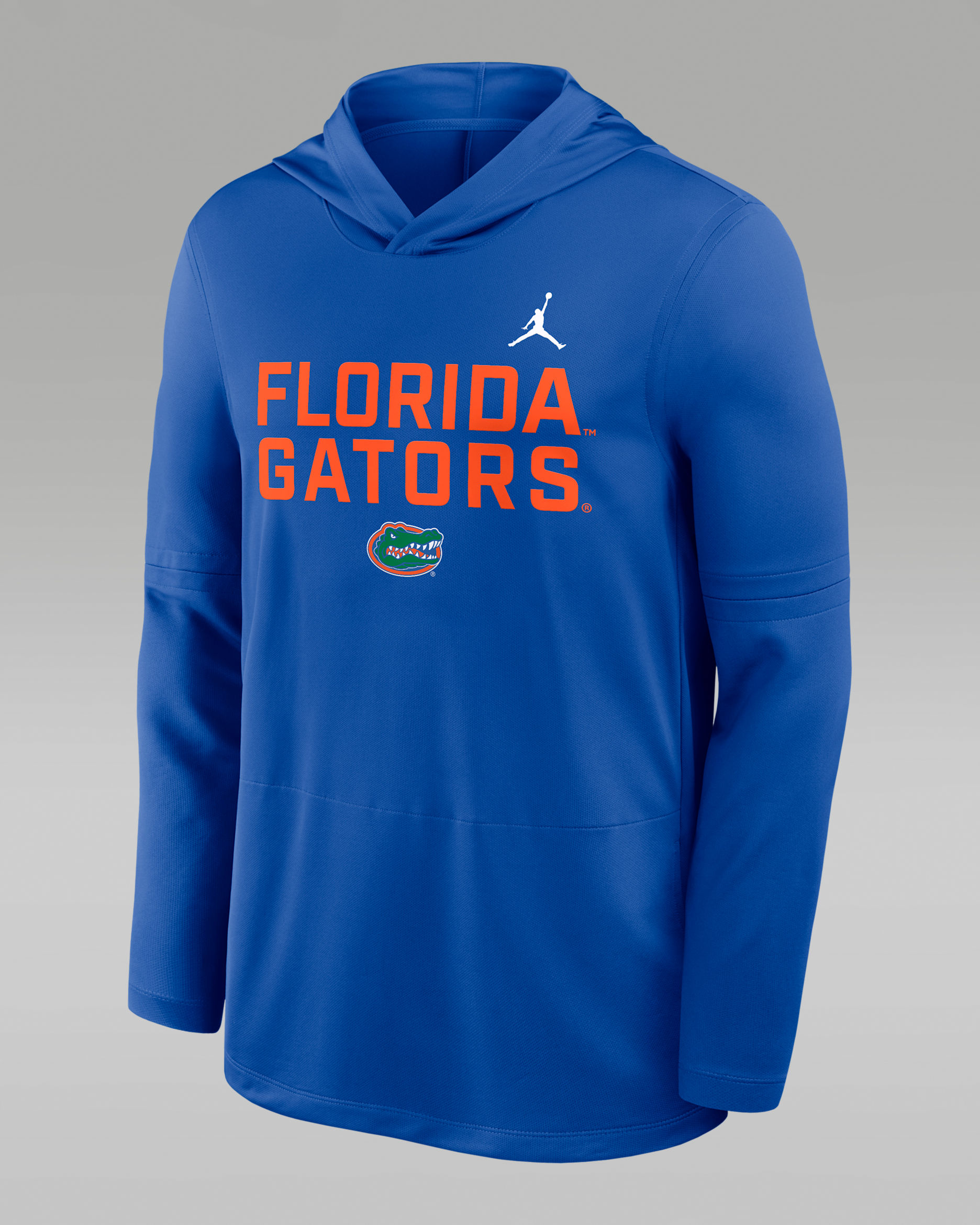 Florida Sideline Men's Jordan Brand Dri-FIT College Long-Sleeve Hooded Top - Royal