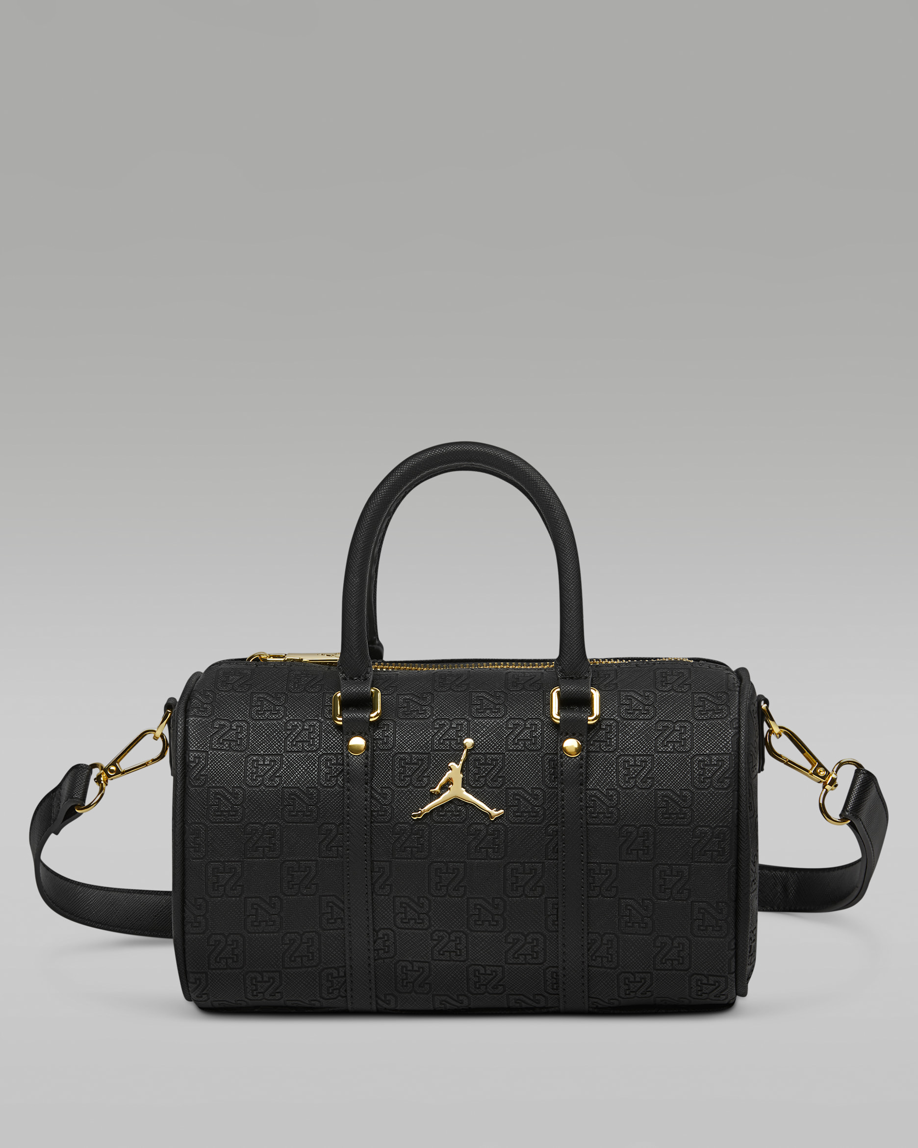 Minimaleta duffel con monograma (3 L) Jordan - Negro/Oro