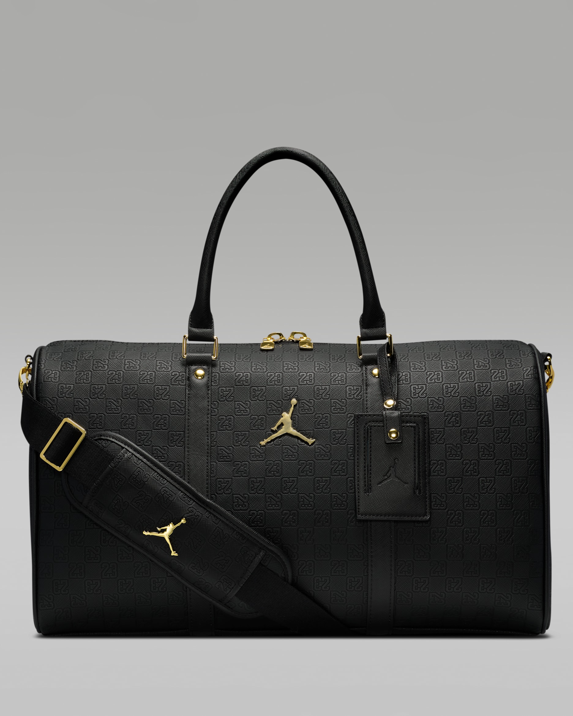 Bolsa de lona con monograma (25 L) Jordan - Negro/Oro
