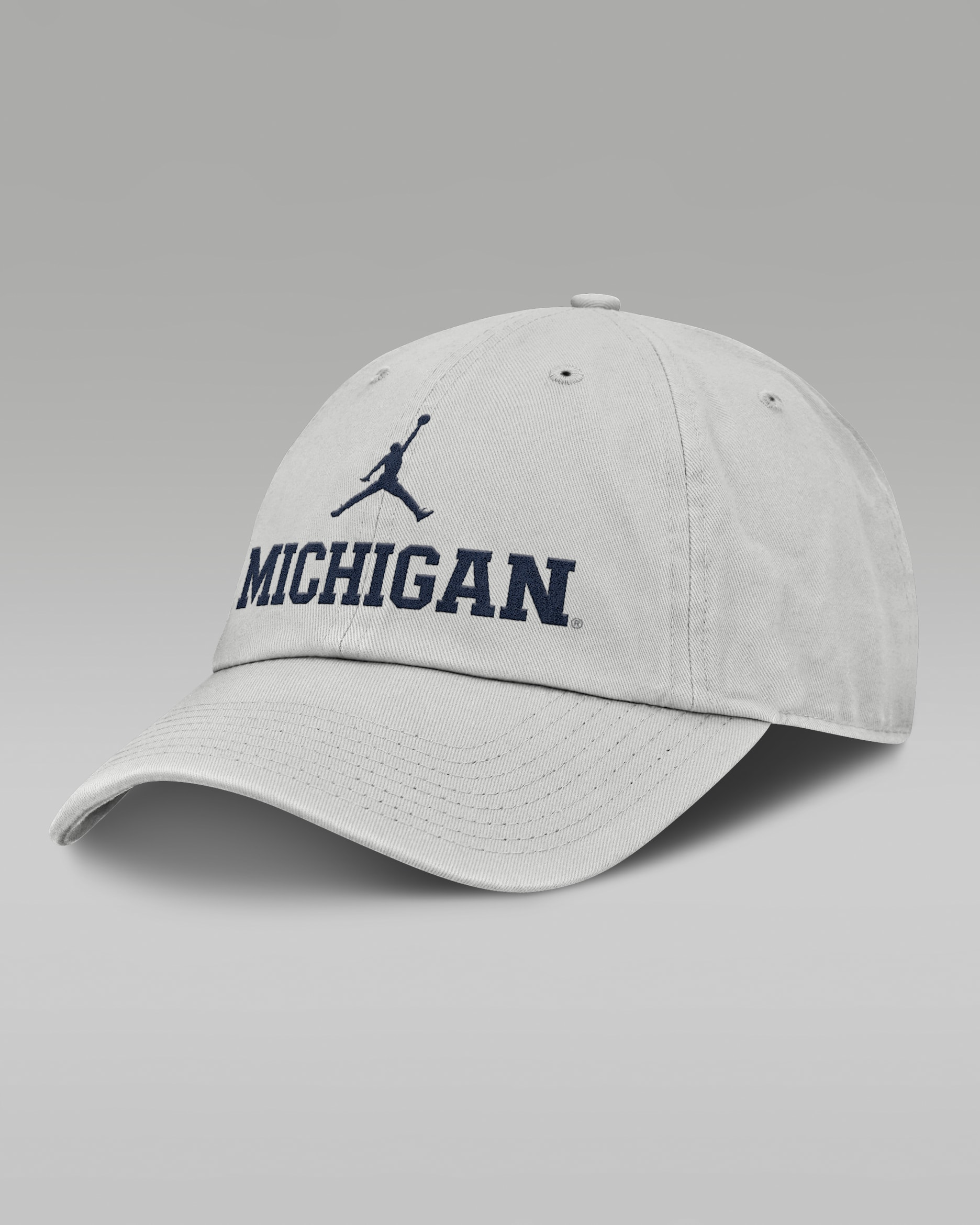 Michigan Off-Field Club Gameday Men's Jordan Brand College Adjustable Hat - Grey