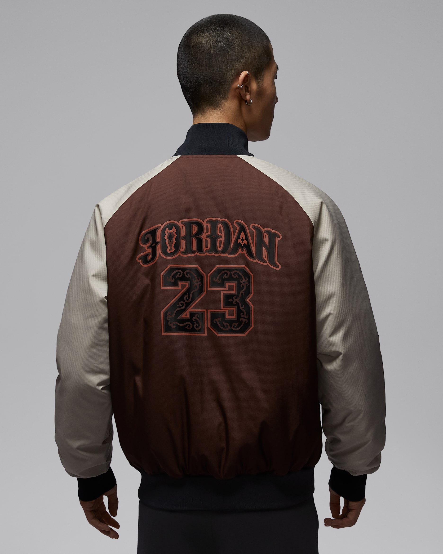 ジョーダン スポーツ ルナ ニュー イヤー メンズ バーシティ ジャケット - ライトチョコレート