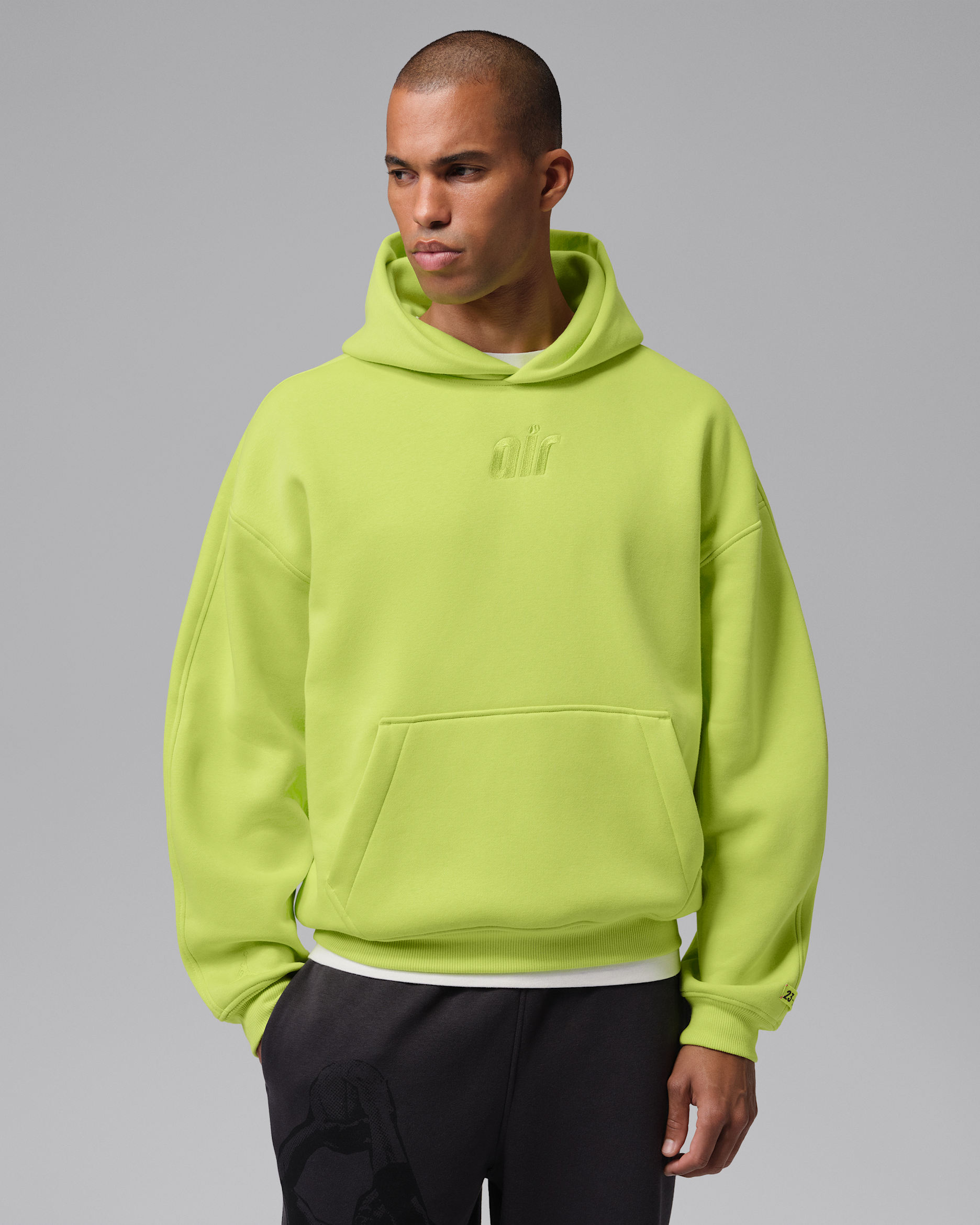 Jordan Brooklyn Fleece Men's Oversized Pullover Hoodie - Cyber