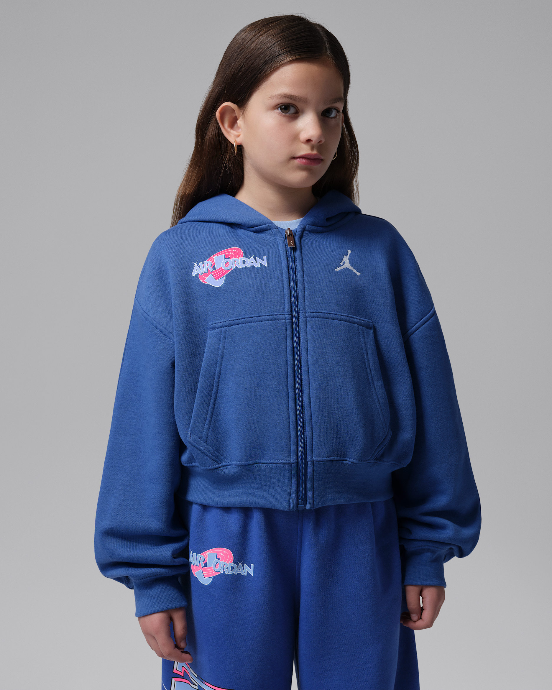 Jordan Big Kids' Space Jam 30 Lola Dunk Full-Zip Hoodie - Varsity Royal