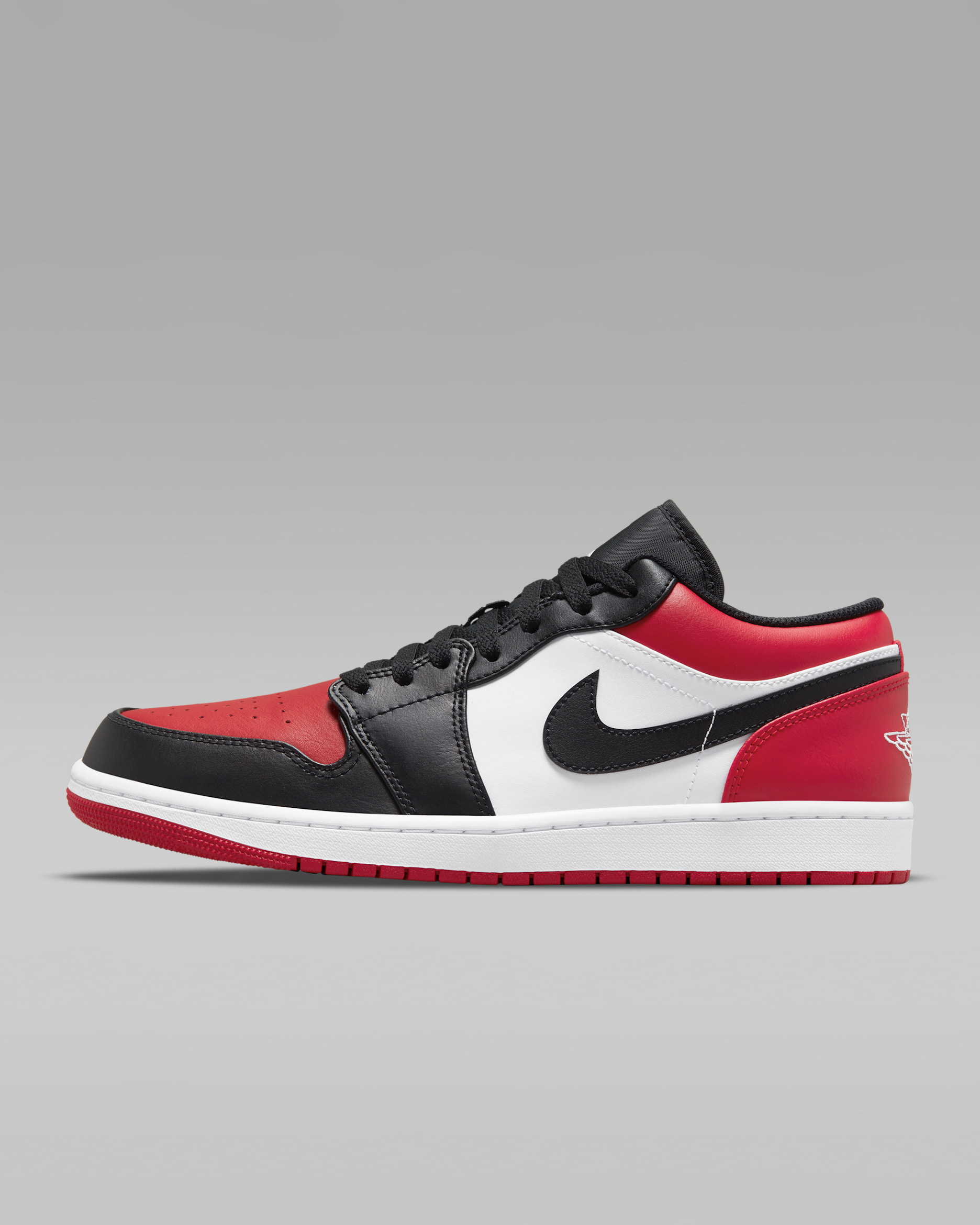 Air Jordan 1 Low Men's Shoes - Gym Red/Black/White