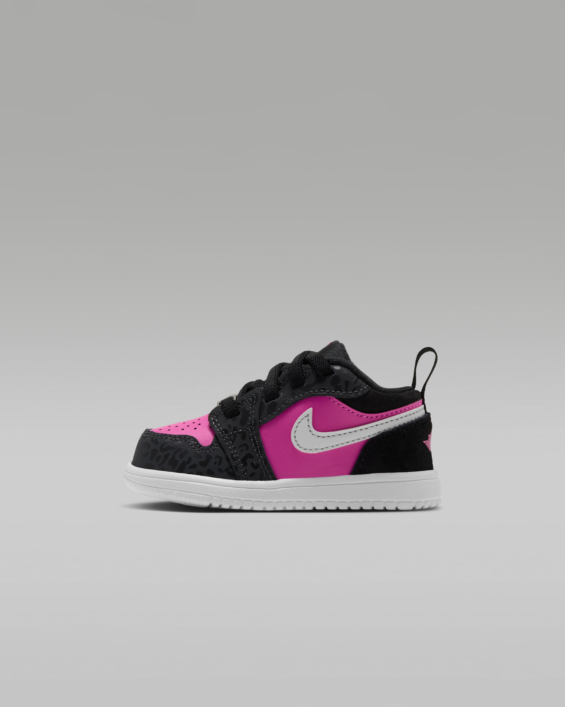 Jordan 1 Low Alt SE Baby/Toddler Shoes - Black/Anthracite/White/Laser Fuchsia