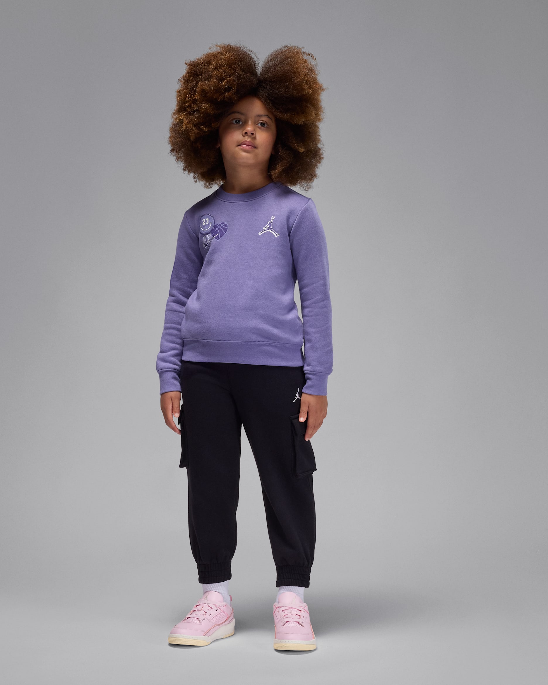 Jordan Blue Jeans and Bling Younger Kids' 2-Piece Trousers Set - Black