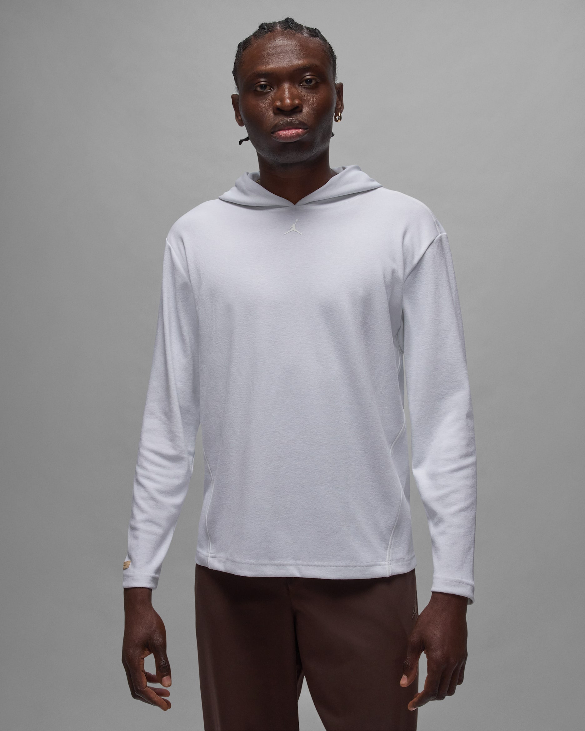 Jordan Sport Men's Pullover Golf Hoodie - White/White