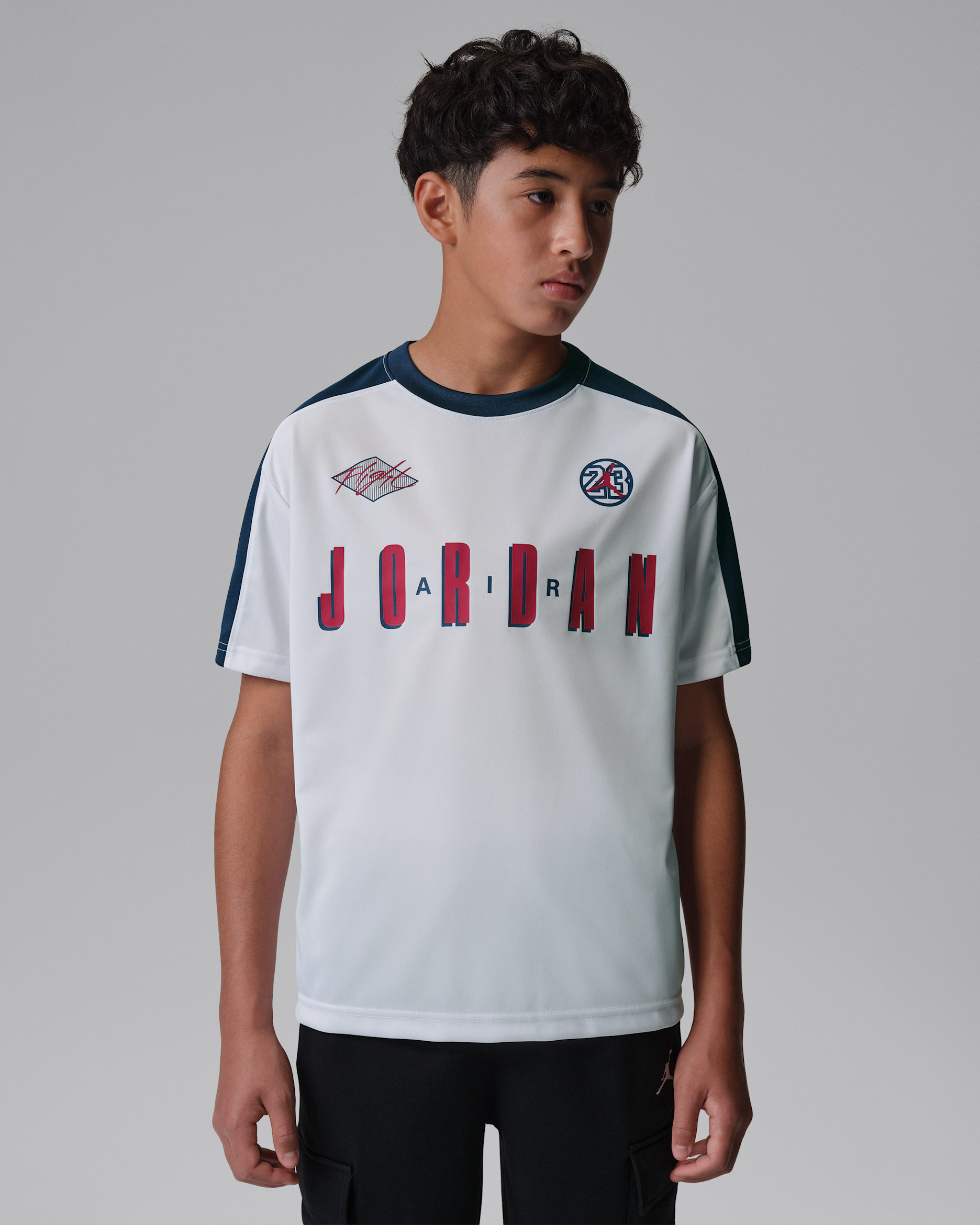 조던 주니어 컬러 블록 저지 - 화이트