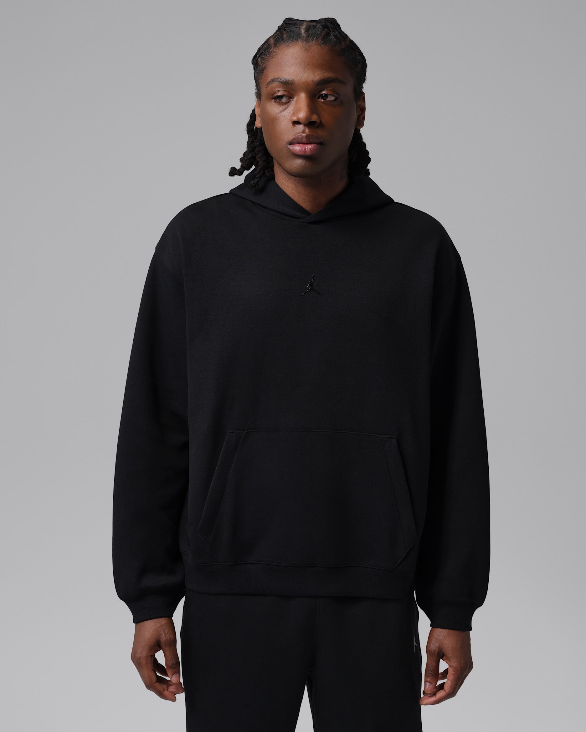 Jordan Sport Hoop Fleece Men's Pullover Hoodie - Black
