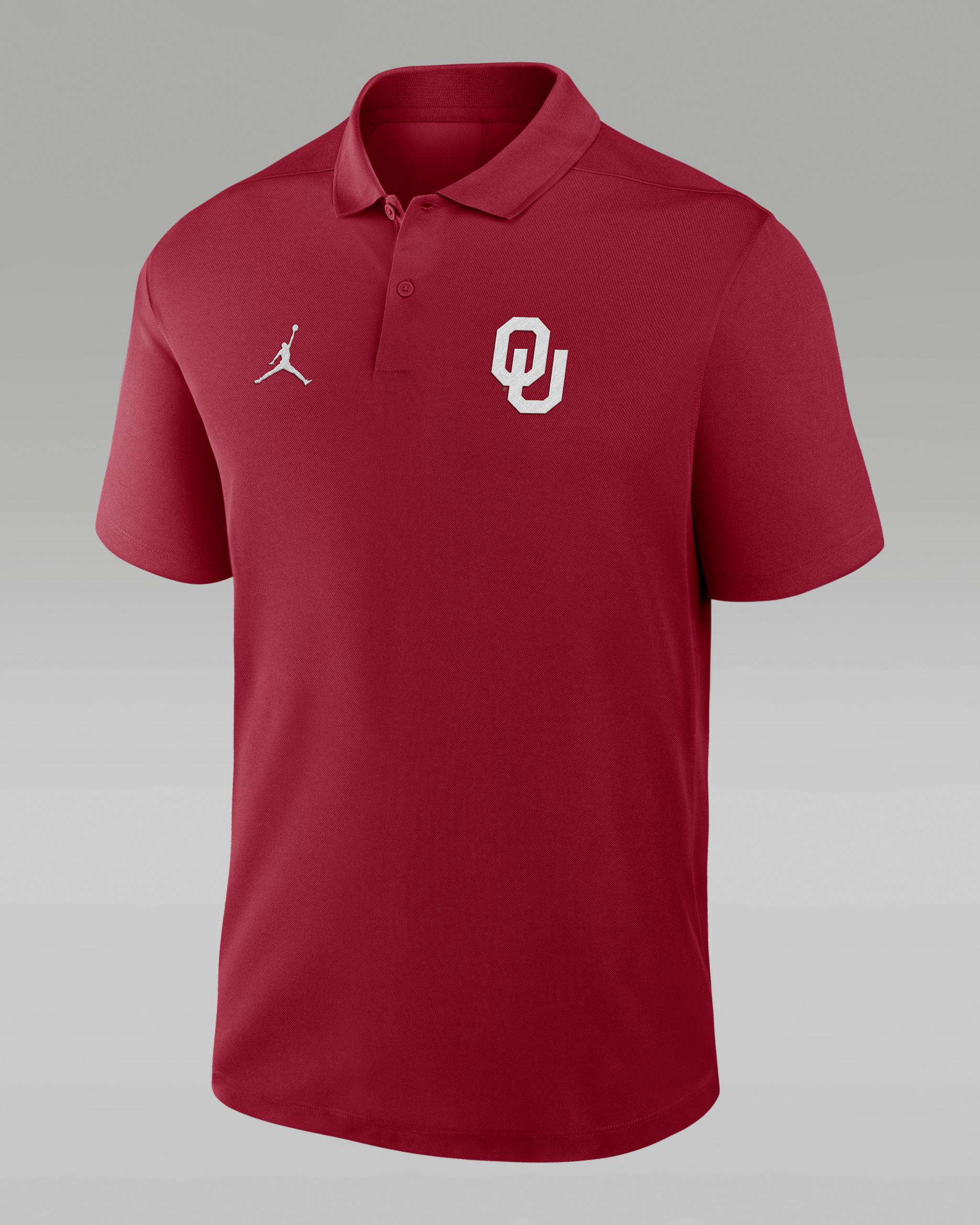 Oklahoma Primetime Victory Primary Logo Men's Nike Dri-FIT College Polo - Crimson
