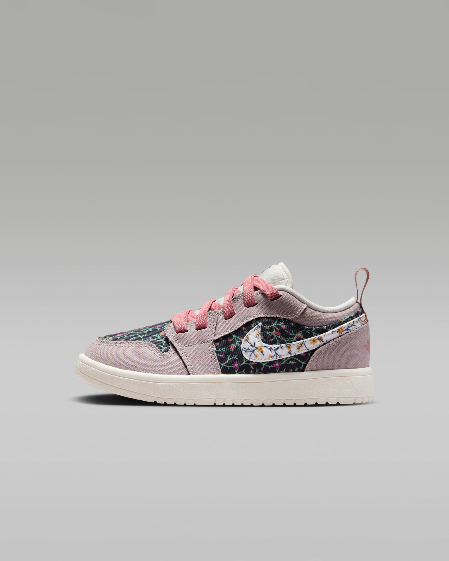 Jordan 1 Low Alt SE Younger Kids' Shoes - Platinum Violet/Anthracite/Red Stardust/Sail