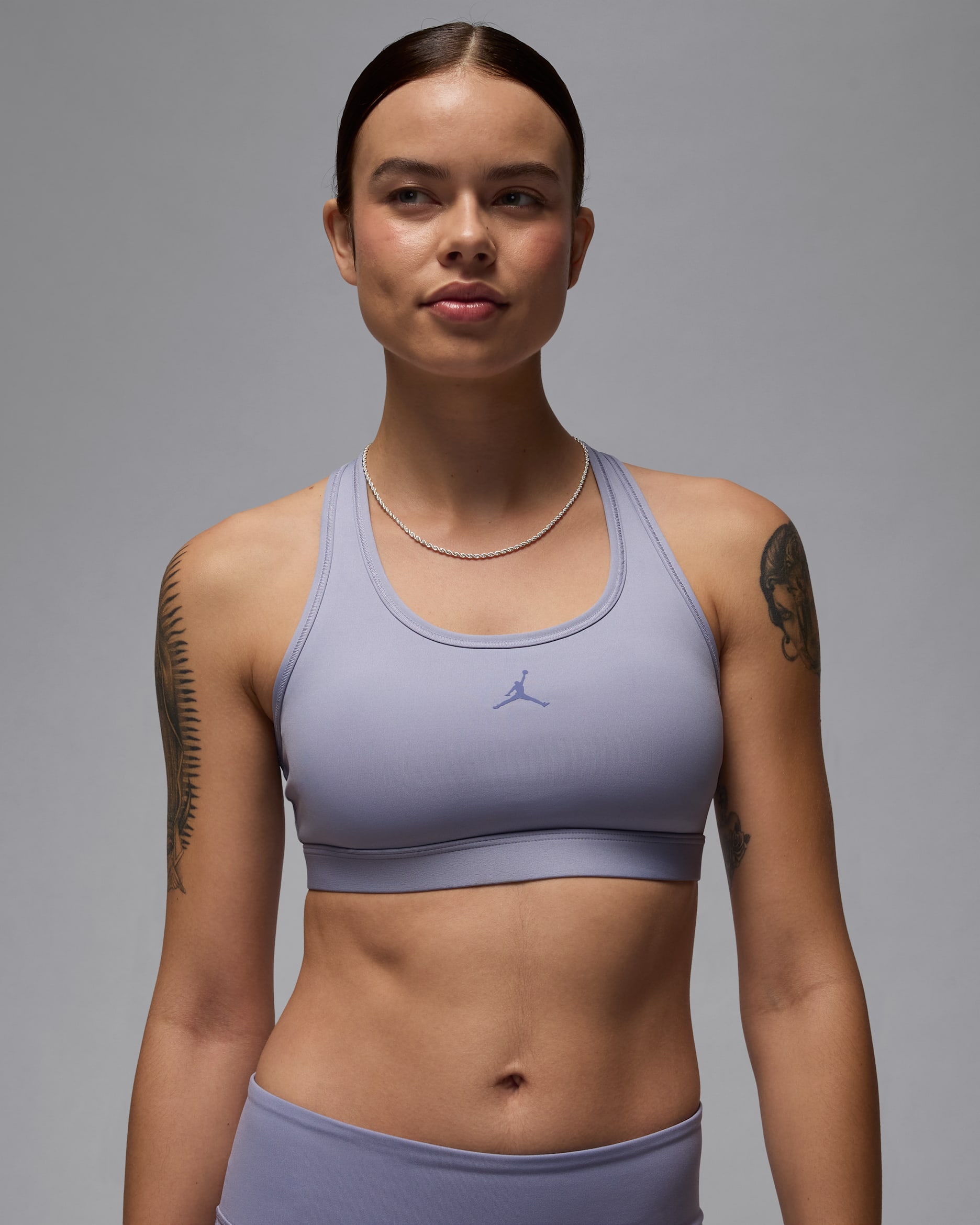 Bra Jumpman de media sujeción con almohadillas para mujer Jordan Sport - Índigo neblina/Pizarra morado