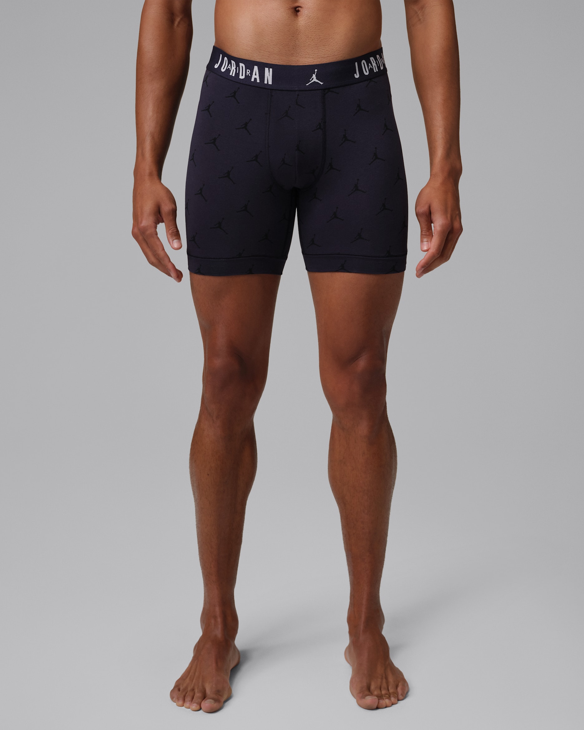 Jordan Men's Flight Cotton Essentials Boxer Briefs (3-Pack) - Obsidian