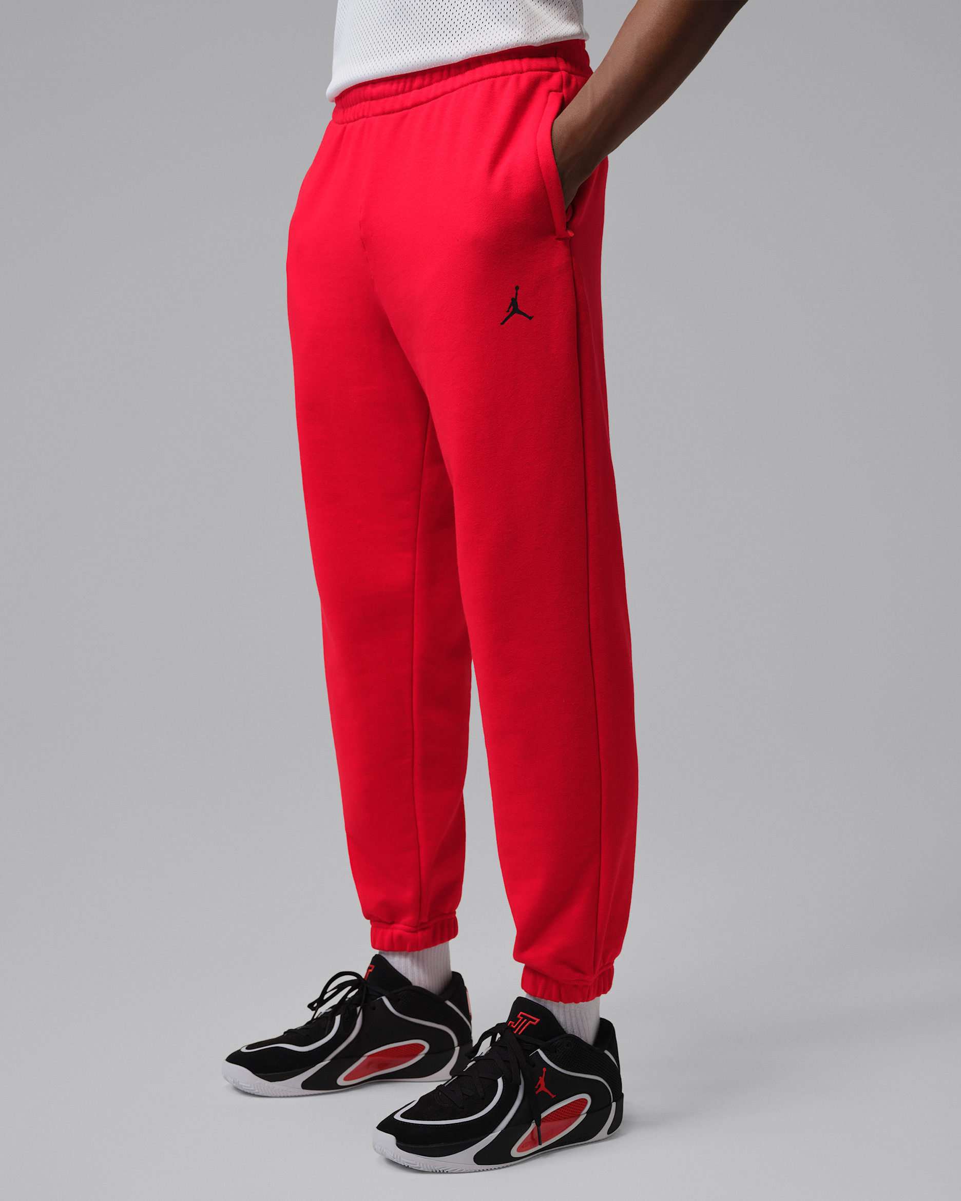 Jordan Sport Crossover Men's Dri-FIT Fleece Pants - University Red