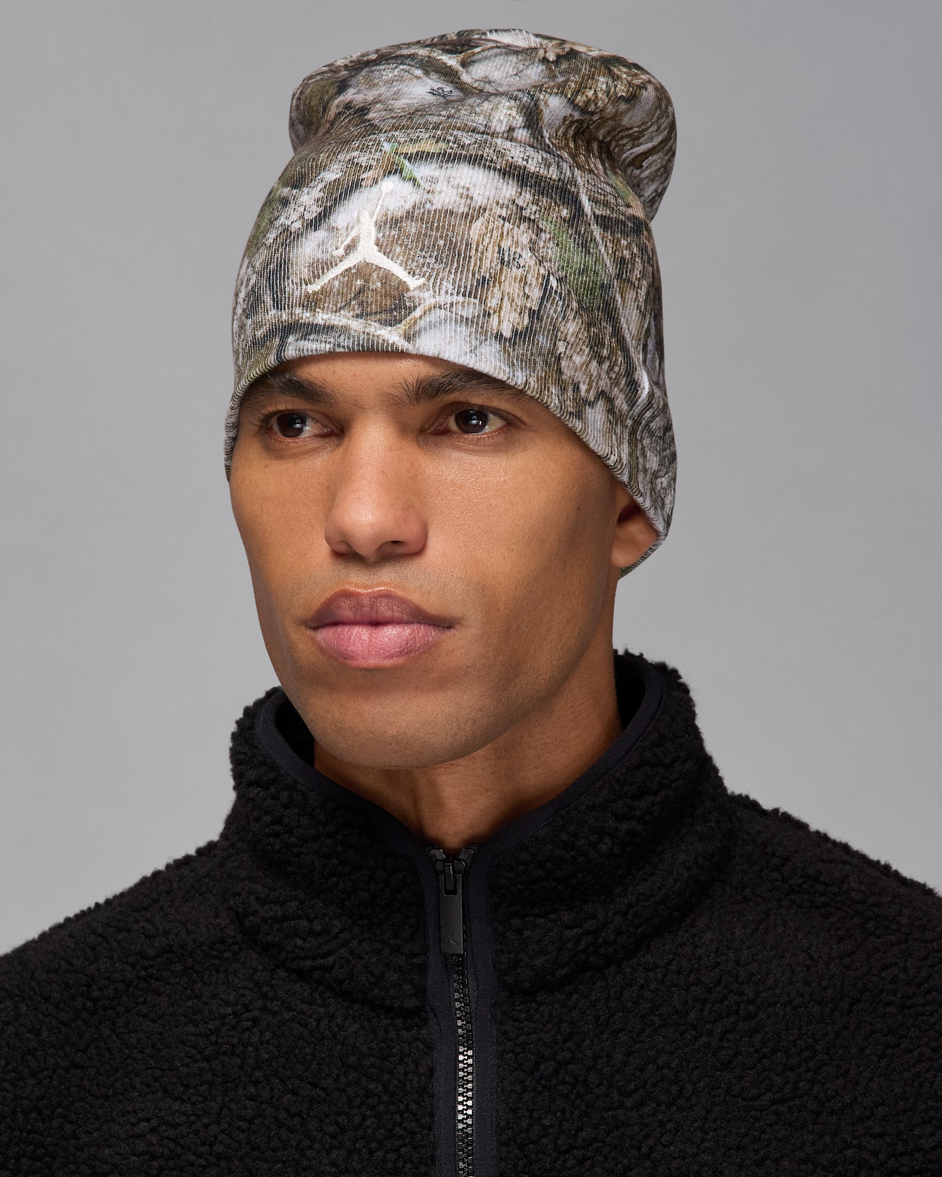 Jordan Brooklyn Peak Men's Realtree Beanie - White/Sail