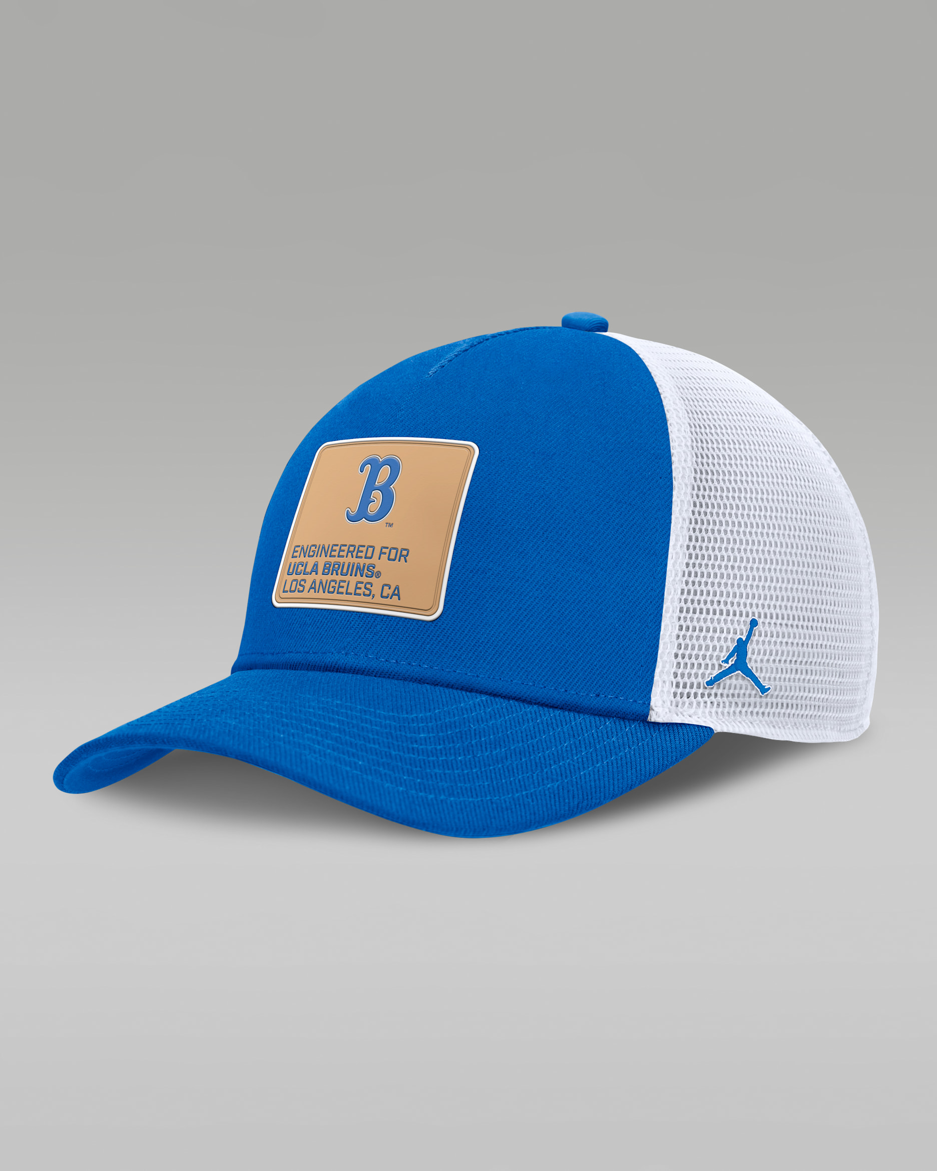 UCLA On-Field Rise Engineered Men's Jordan Brand College Trucker Adjustable Hat - Blue