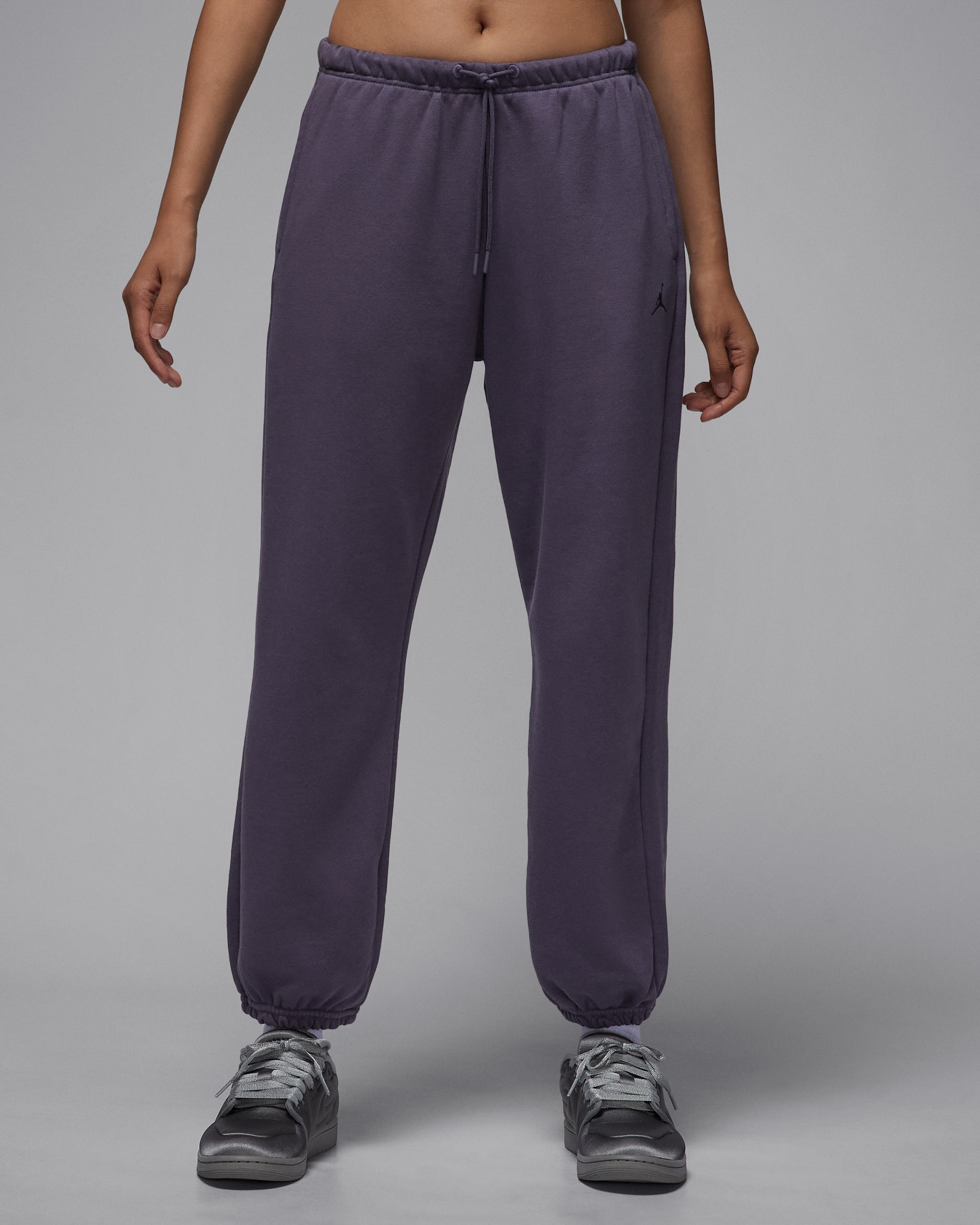 ジョーダン スポーツ クロスオーバー ウィメンズ Dri-FIT フリース パンツ - ダークレーズン/オフノワール