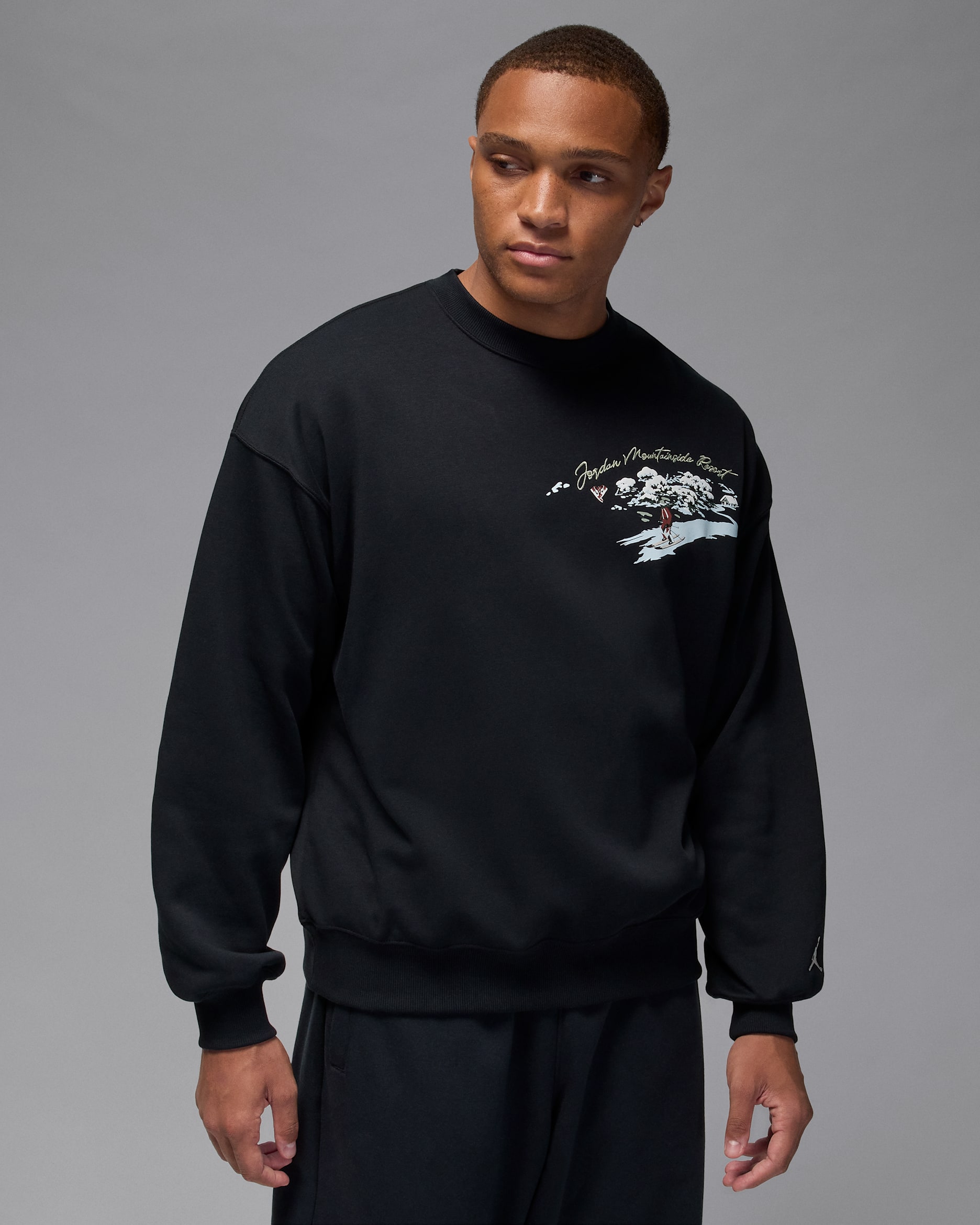 SHISHIKUI Brushed Crew ⁄ BLACK スウェット Jordan Brooklyn Fleece