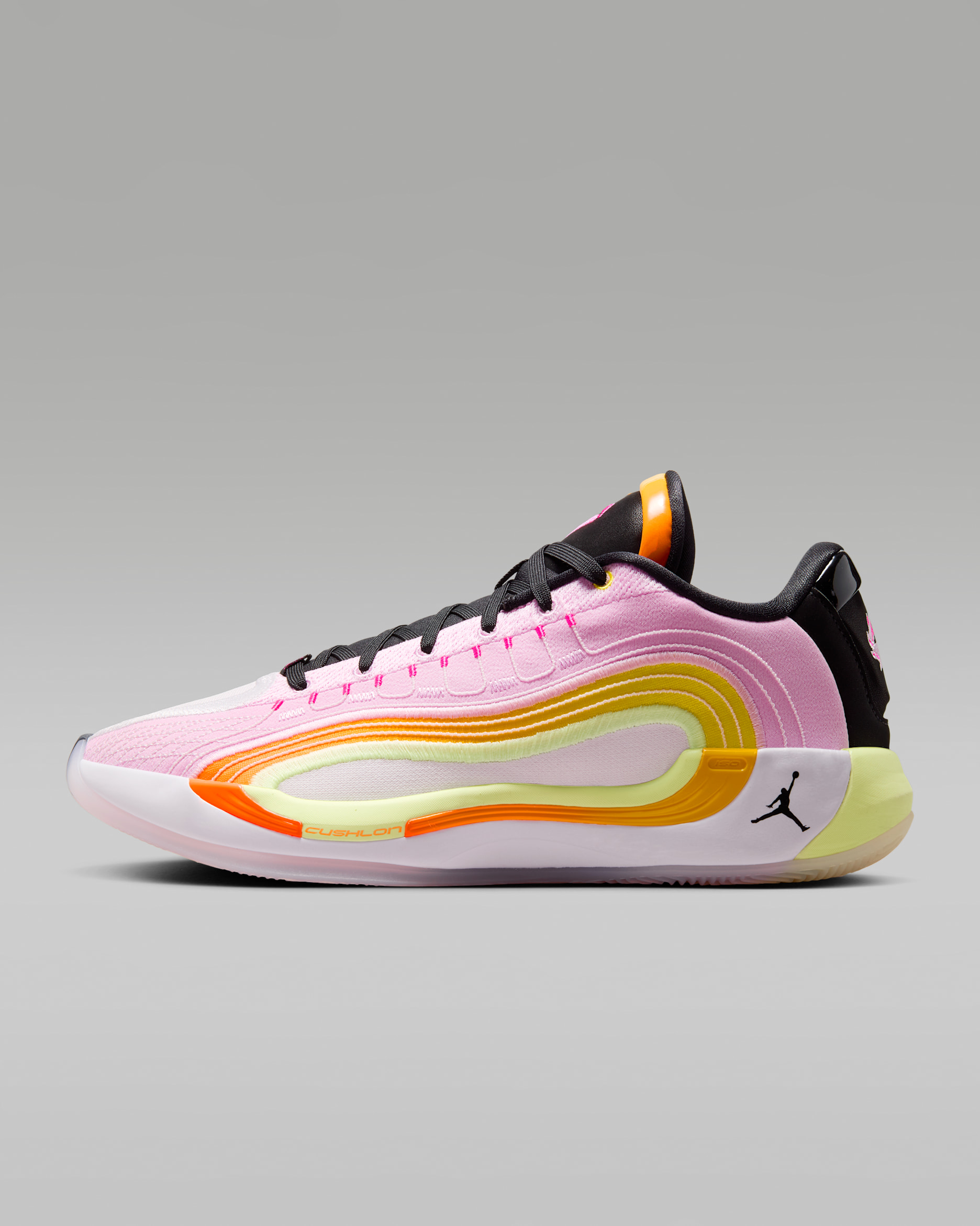 Luka 4 PF "Gone Fishing" Basketball Shoes - Light Arctic Pink/Opti Yellow/Laser Orange/Black